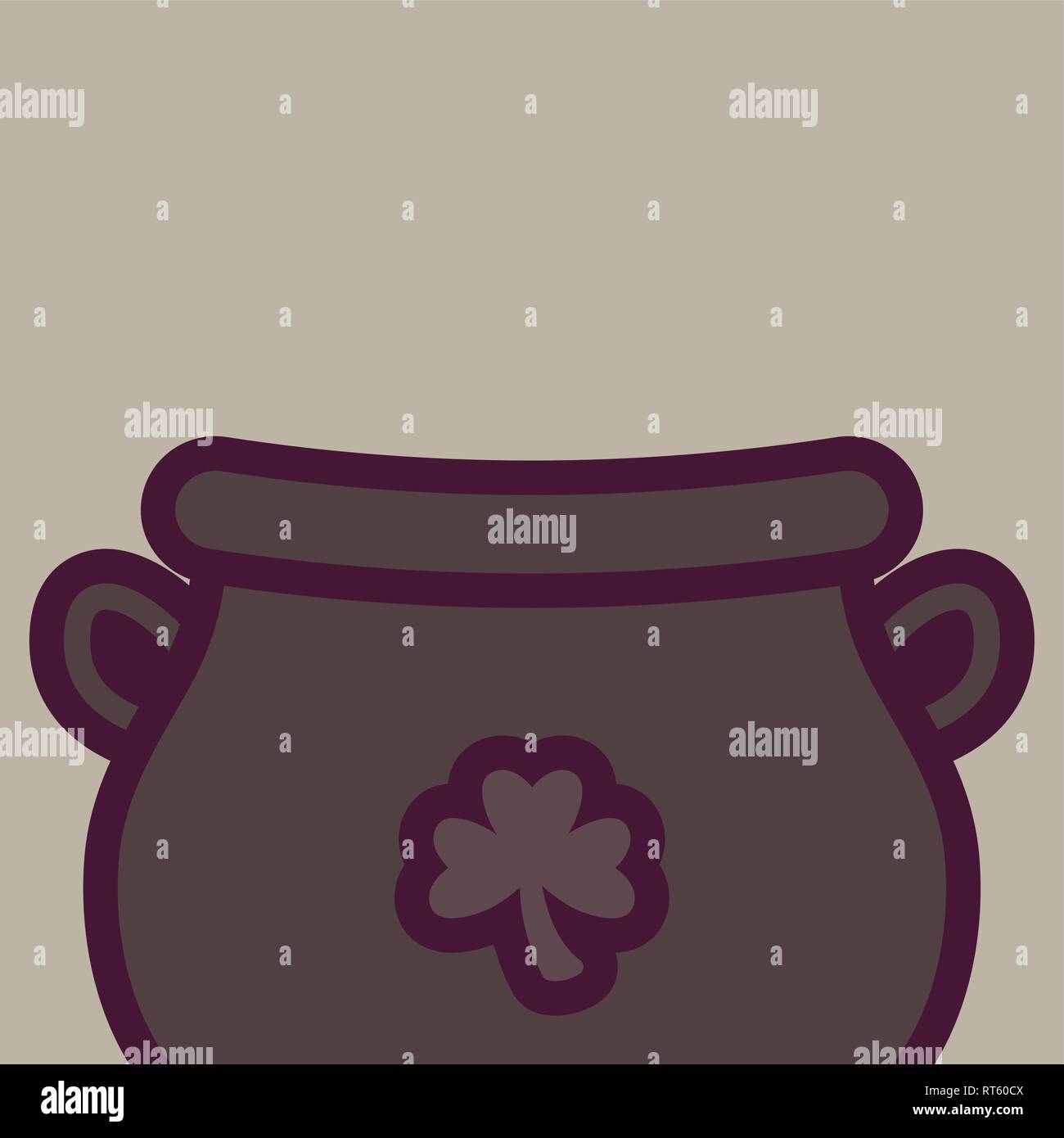 st patricks day card with cauldron vector illustration design Stock ...