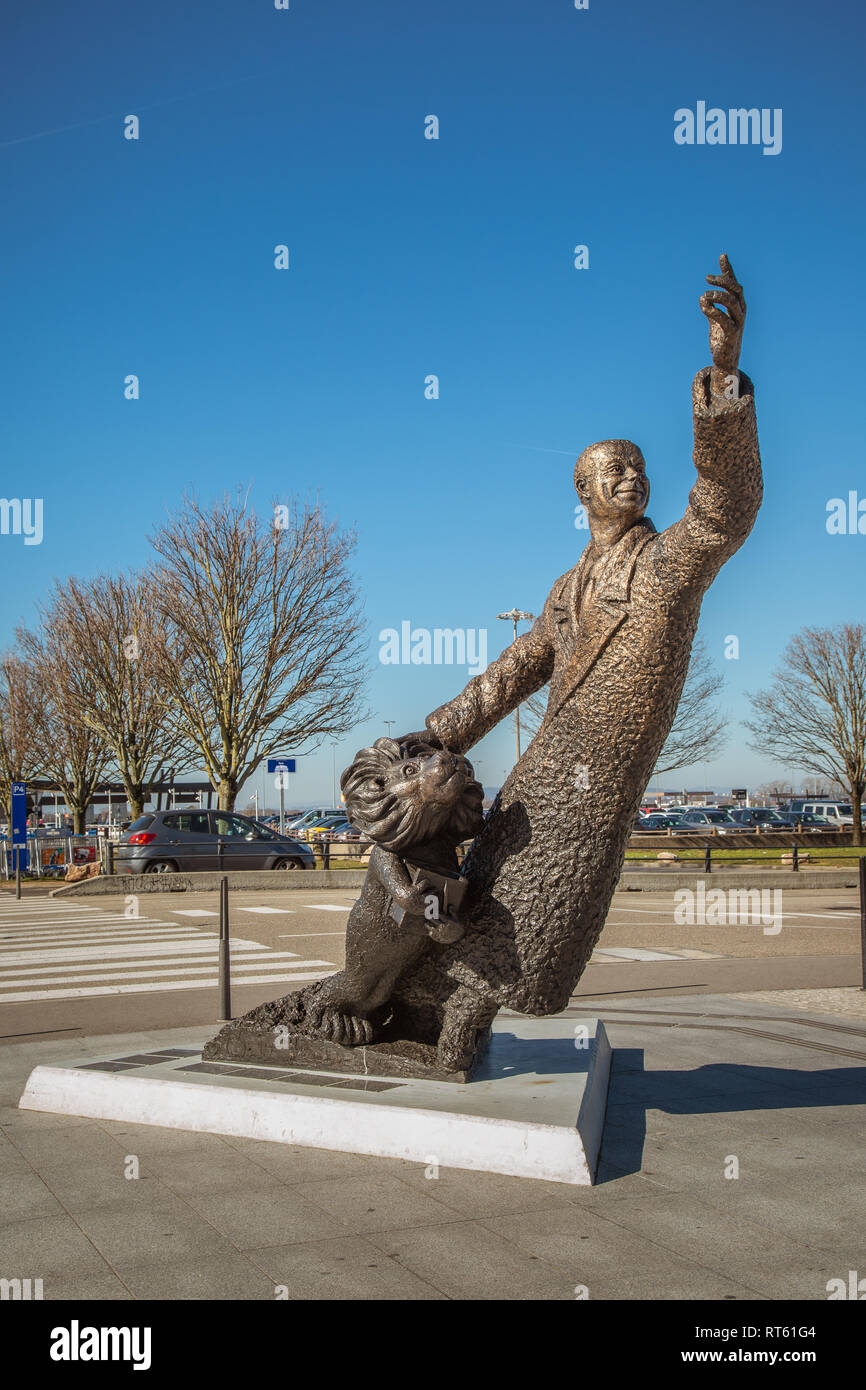 staue of Antoine de Saint-Exupéry, Lyon Stock Photo