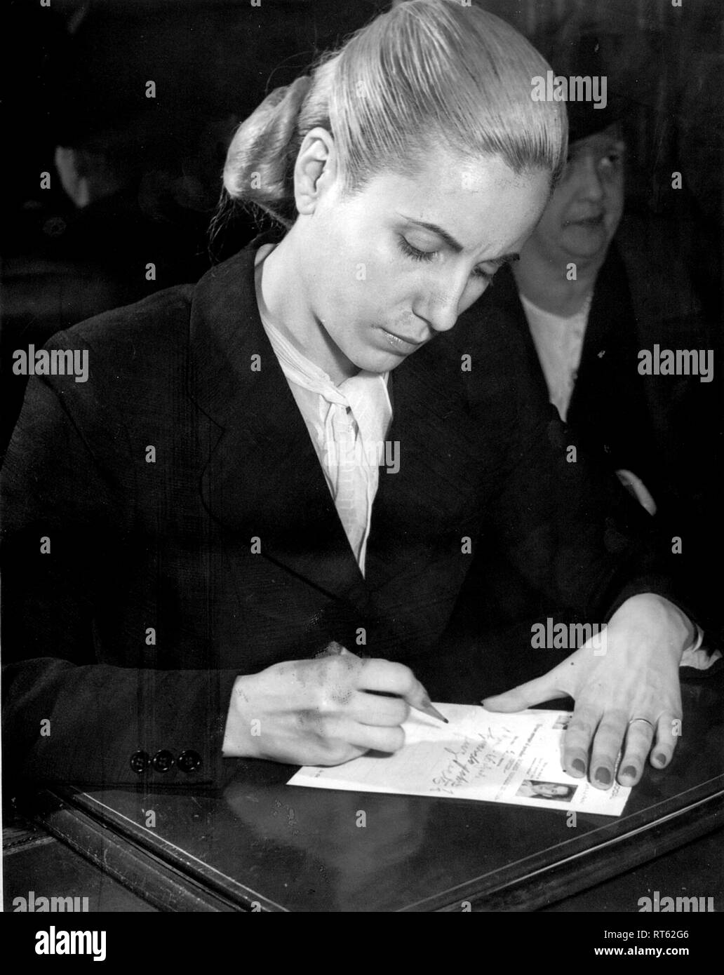 Eva Peron, former Argentinian First Lady and political leader Stock Photo