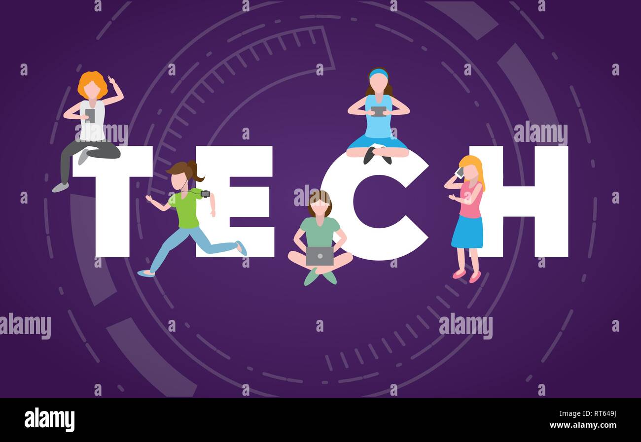 Man using electronic devices Stock Vector Images - Alamy