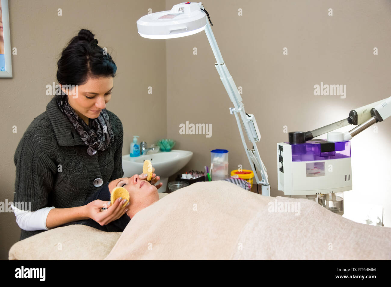 Johannesburg, South Africa June 12 2013 Beauty Therapist doing a