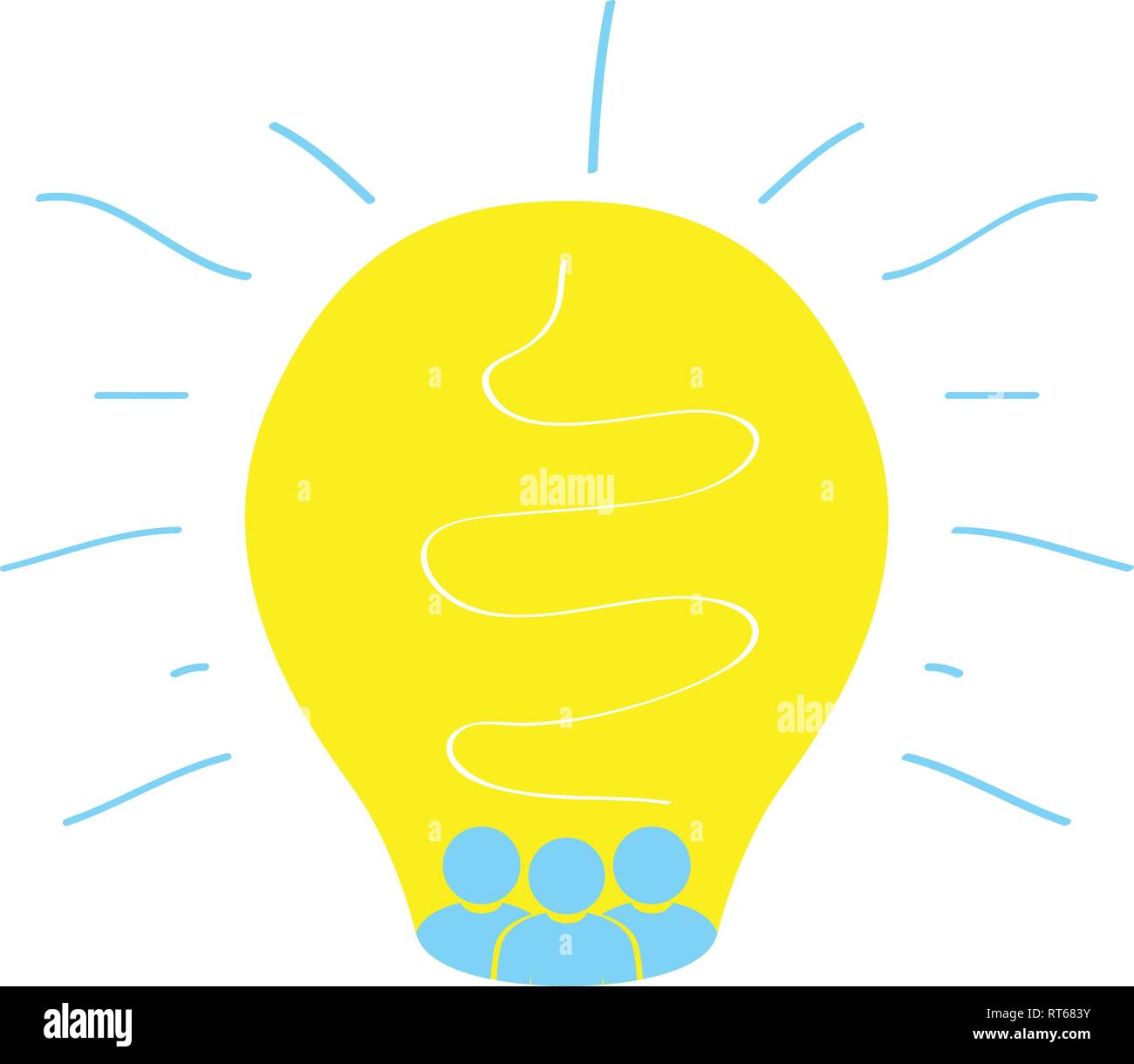 Isolated teamwork icon. Brainstorming Stock Vector Image & Art - Alamy