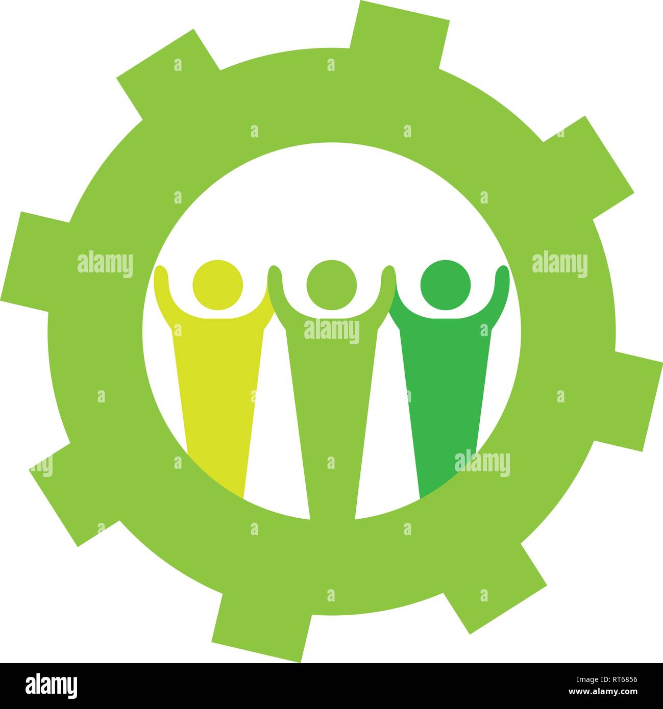 Isolated teamwork icon Stock Vector Image & Art - Alamy