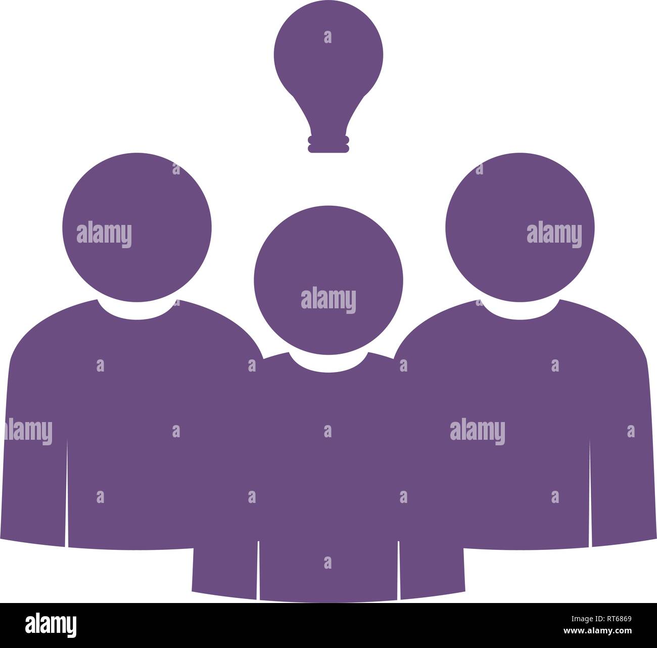 Isolated teamwork icon. Brainstorming Stock Vector Image & Art - Alamy