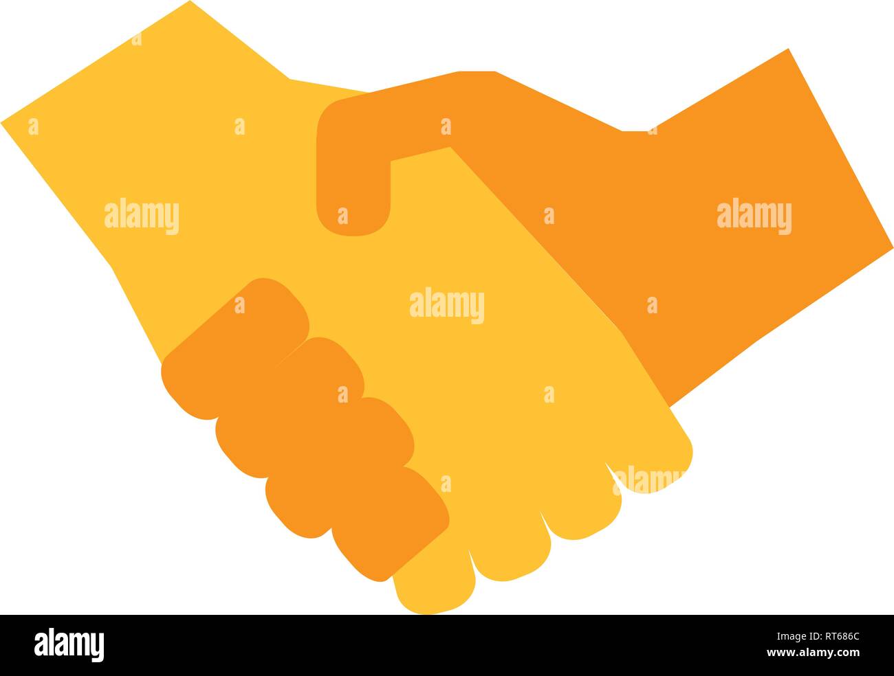 Isolated handshake icon. Teamwork concept Stock Vector Image & Art - Alamy