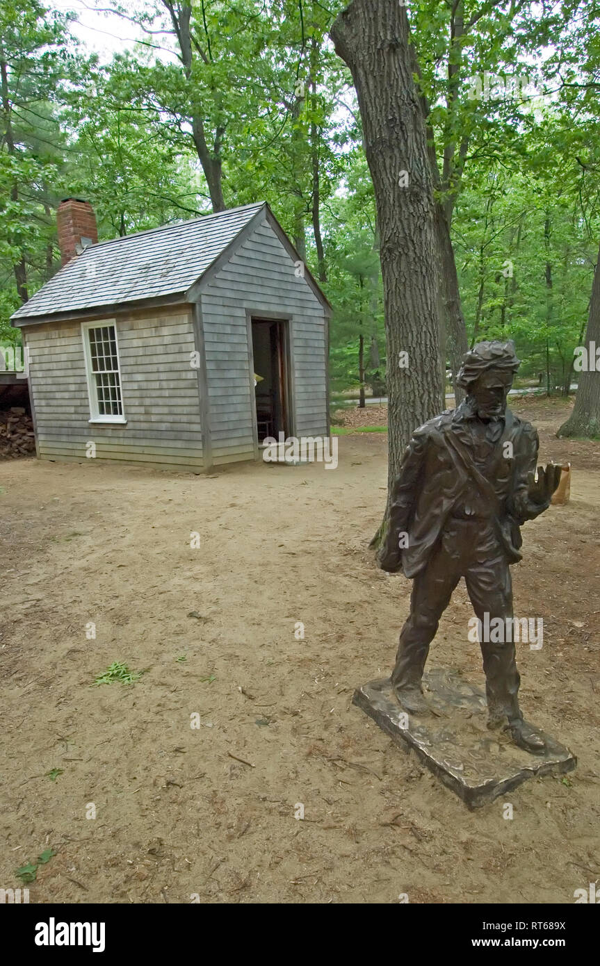 Henry thoreau cabin recreation hires stock photography and images Alamy