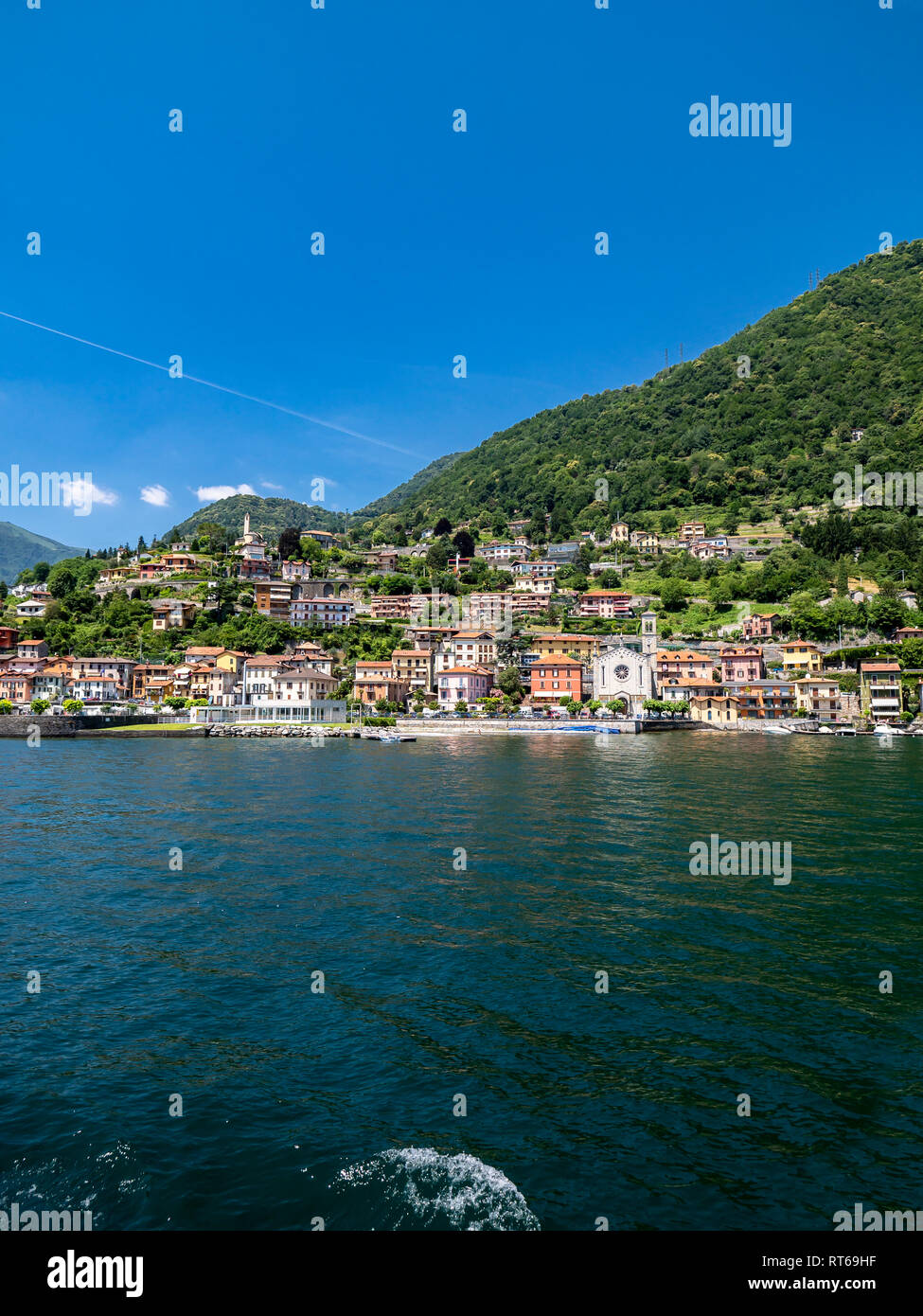 Italy, Lombardy, Lake Como, Colonno, townscape Stock Photo - Alamy