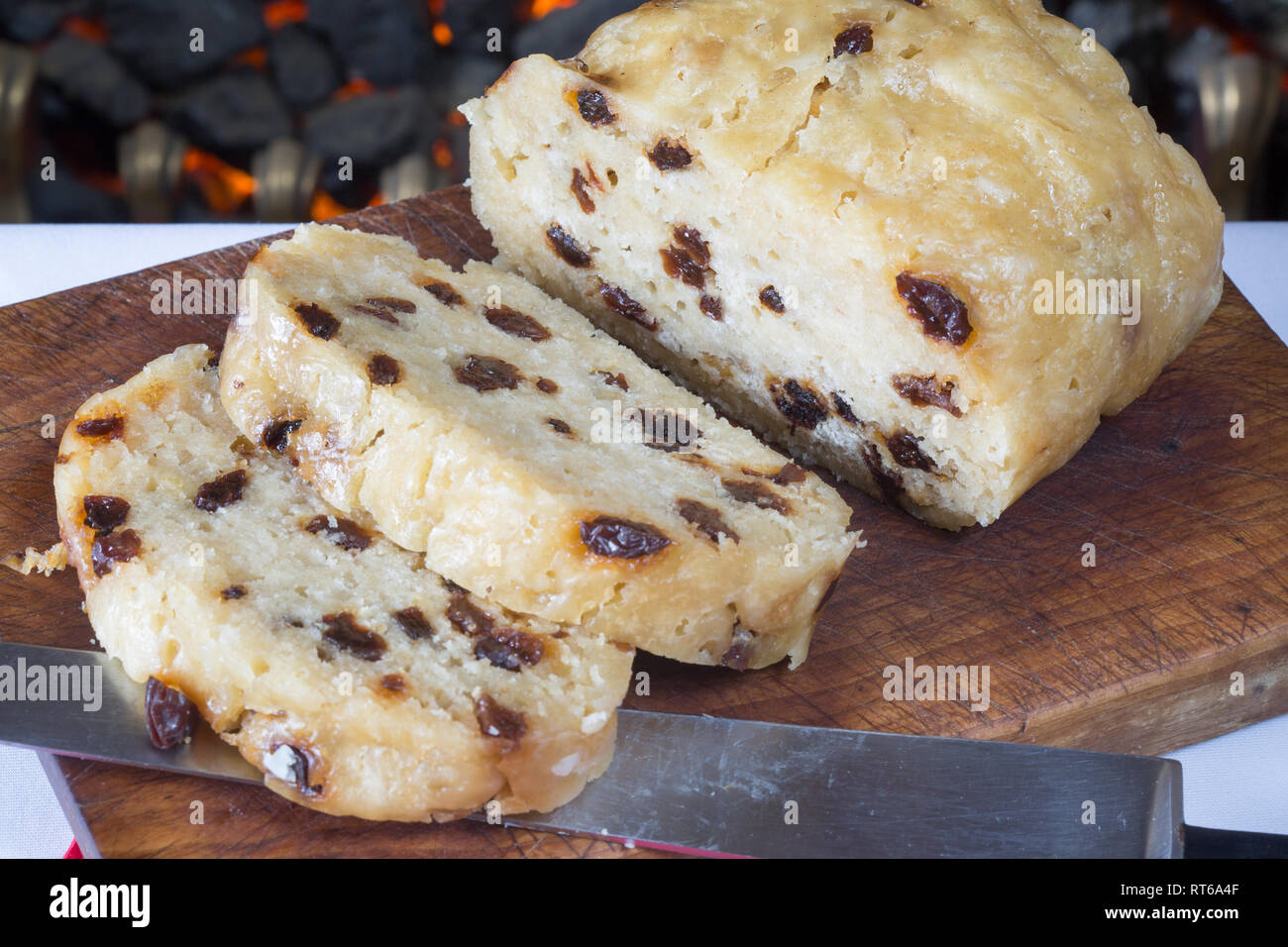 Traditional classic English pudding of Spotted dick Stock Photo Alamy