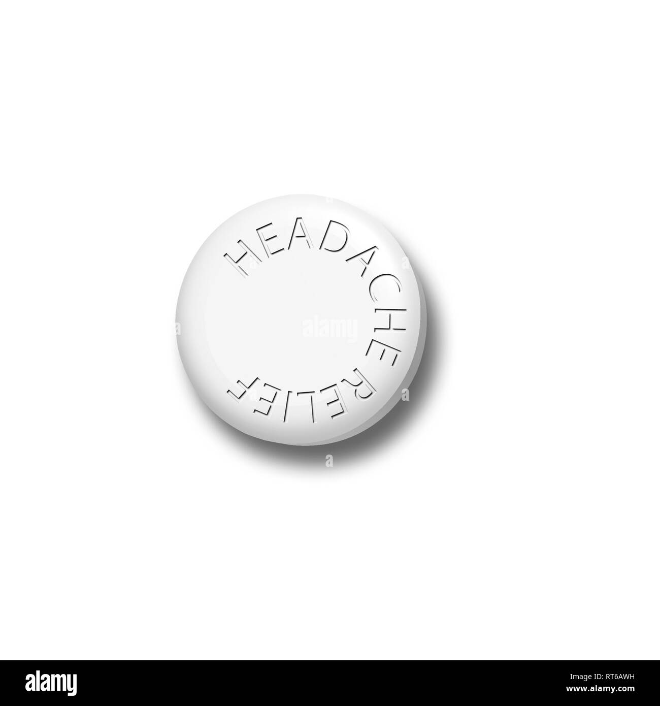 Headache Relief Tablet Stock Photo - Alamy