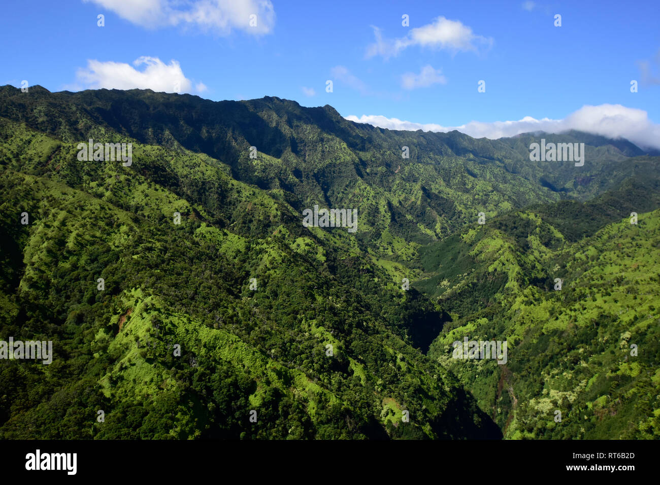 Aerial view of Koloa, Kauai, Hawaii Stock Photo - Alamy