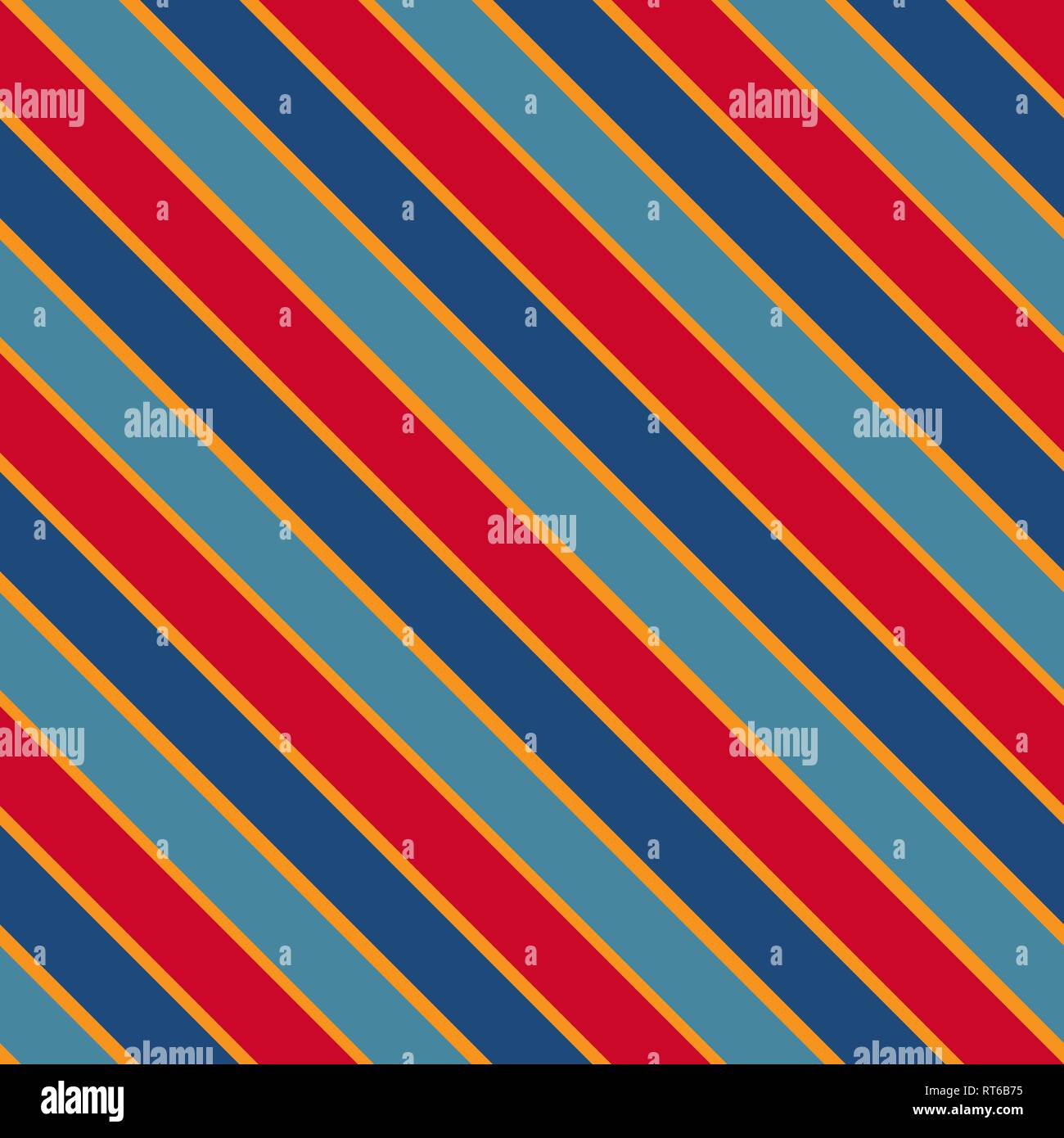 Vector seamless texture with slated colorful lines. EPS 10 Stock Vector