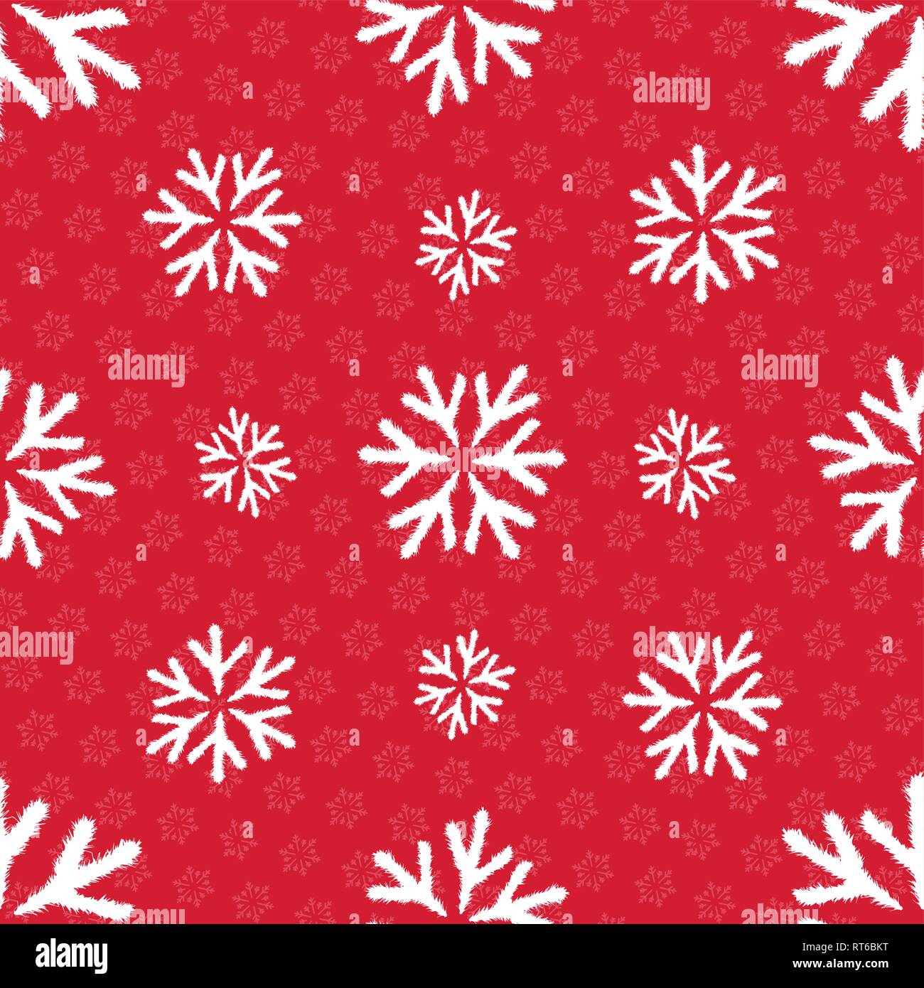 Vector seamless pattern with snowlakes. Christmas background. EPS 10 Stock Vector