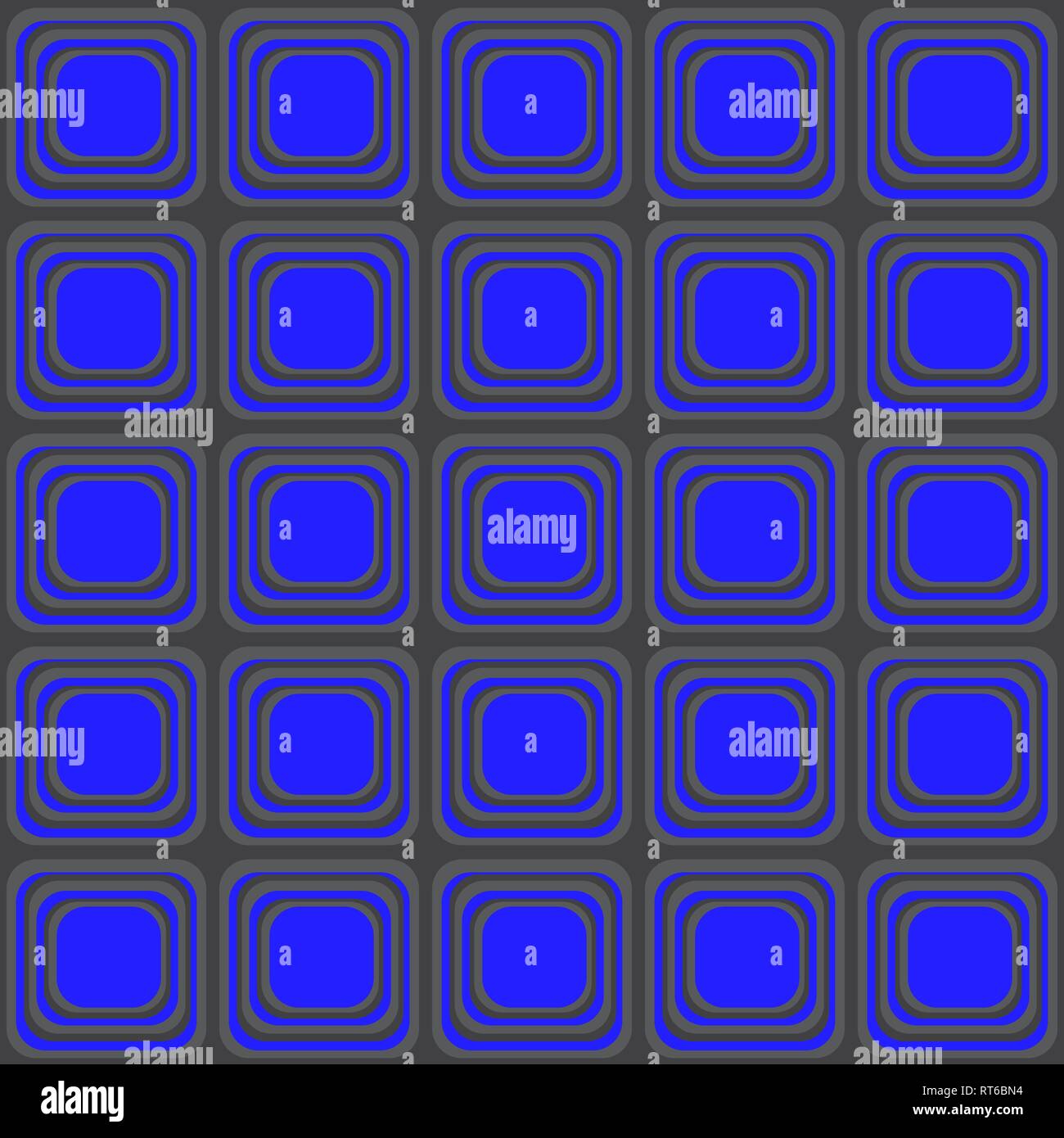 Vector seamless texture with rounded squares looking like old tv. EPS 10 Stock Vector