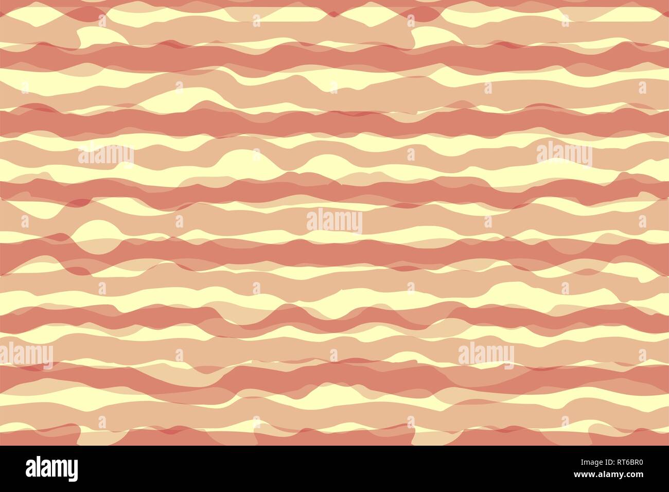 Abstract rendy horizontal seamless background with geometric wavy texture. EPS 10 Stock Vector