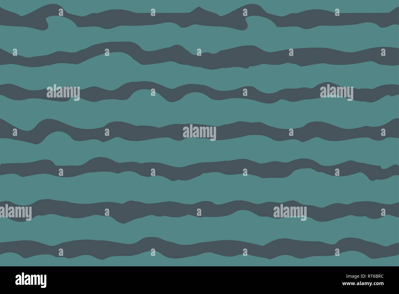 Vector wavy nautical seamless pattern. EPS 10 Stock Vector