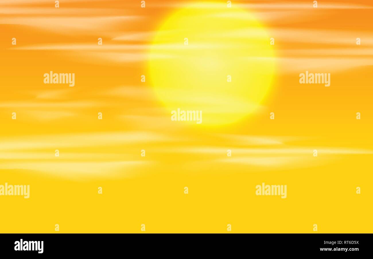 A sunset sky background illustration Stock Vector Image & Art - Alamy