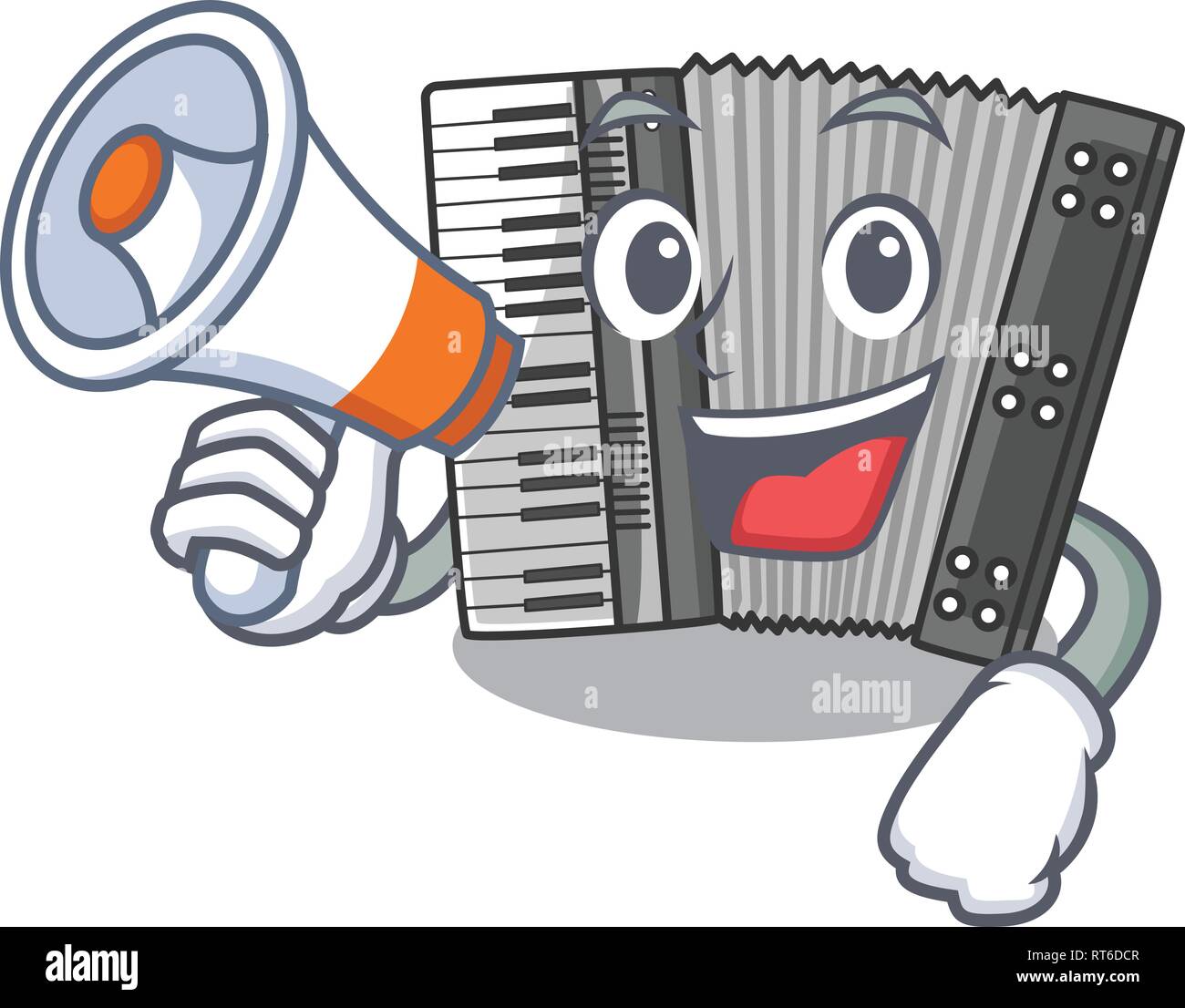 With megaphone according cartoons in the music room Stock Vector Image ...