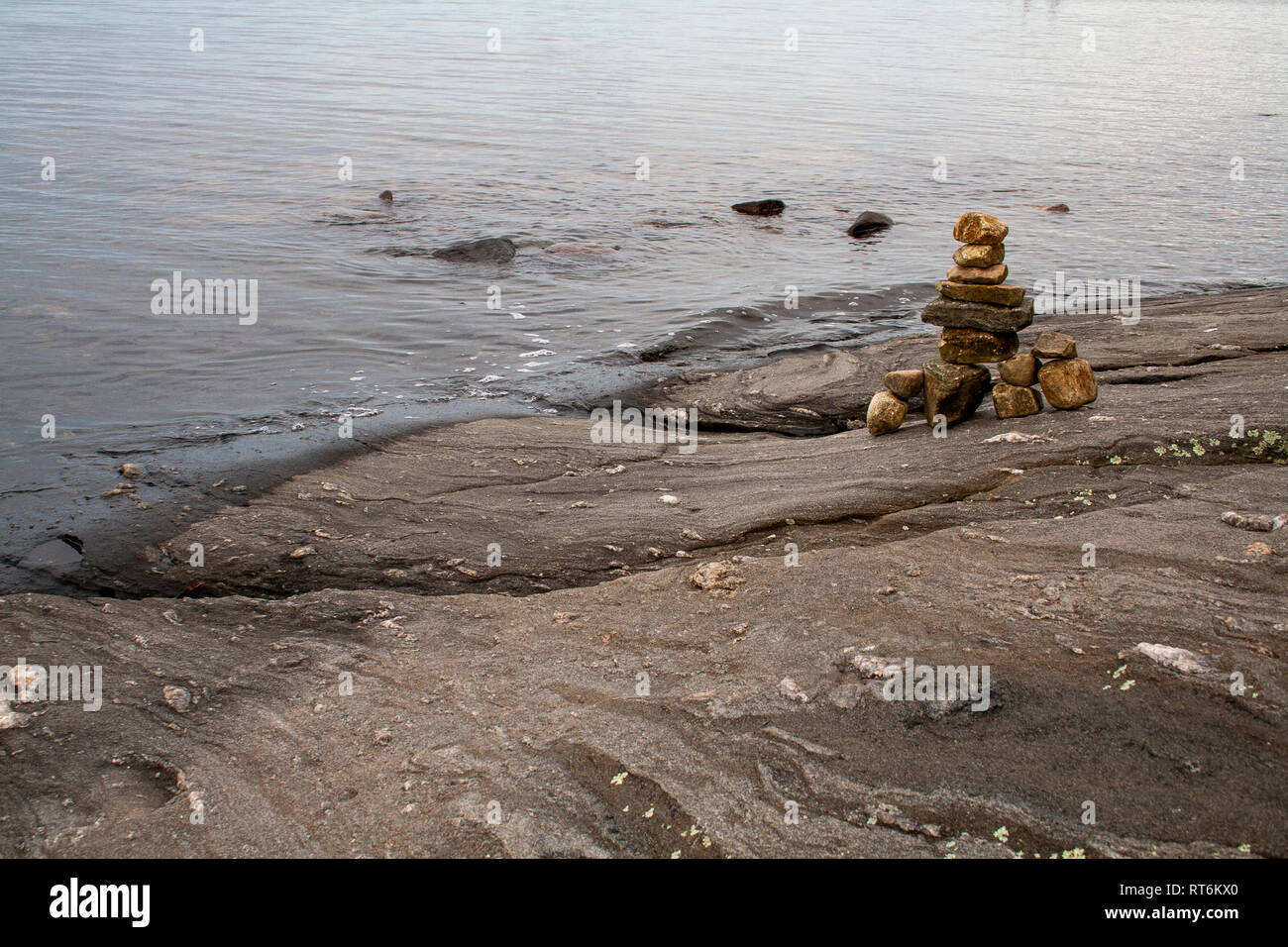 Inuit structure in Parry Sound, Ontario Stock Photo