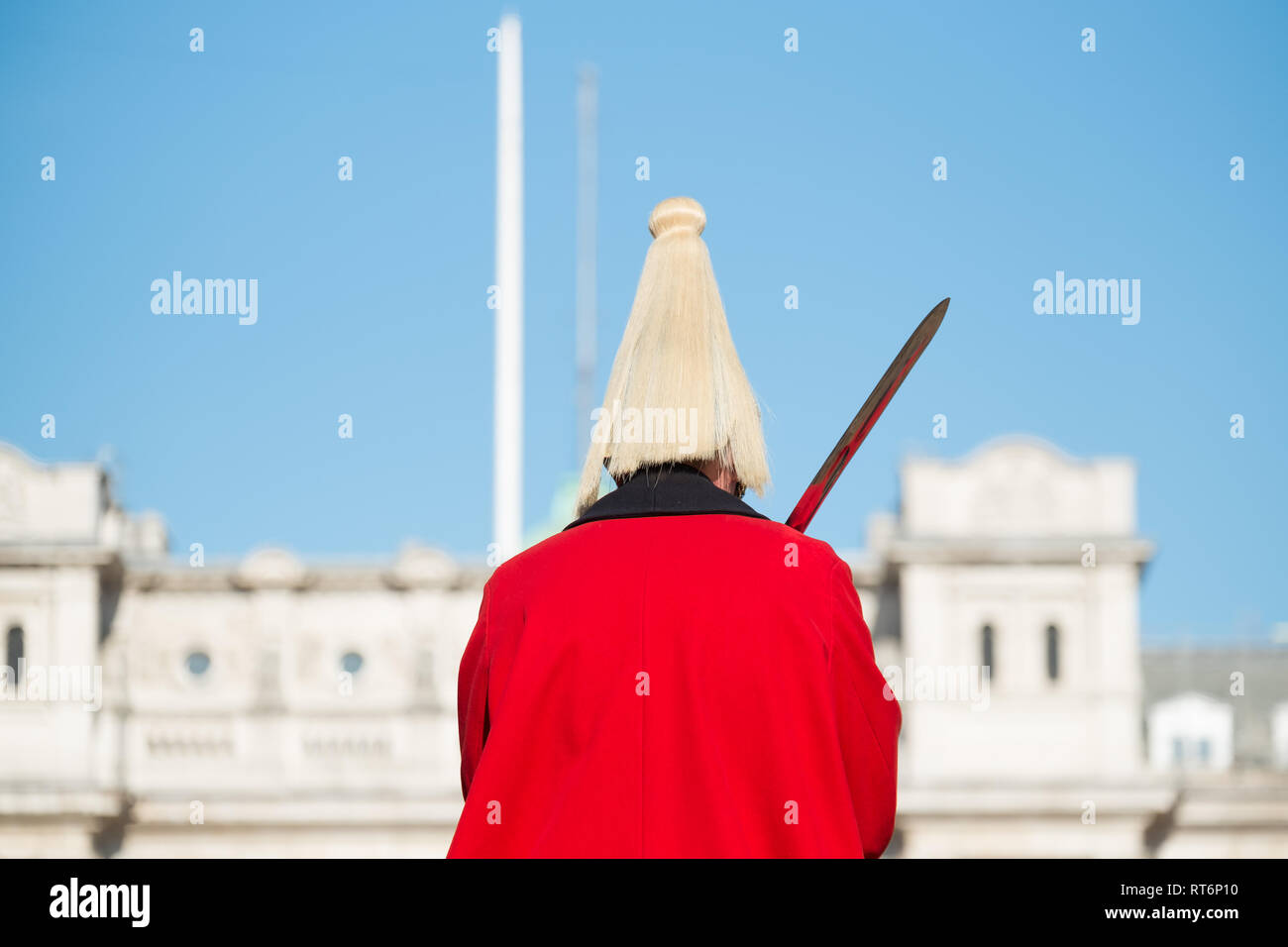 Horse Guards Parade and changing the guard ceremony in London Stock Photo