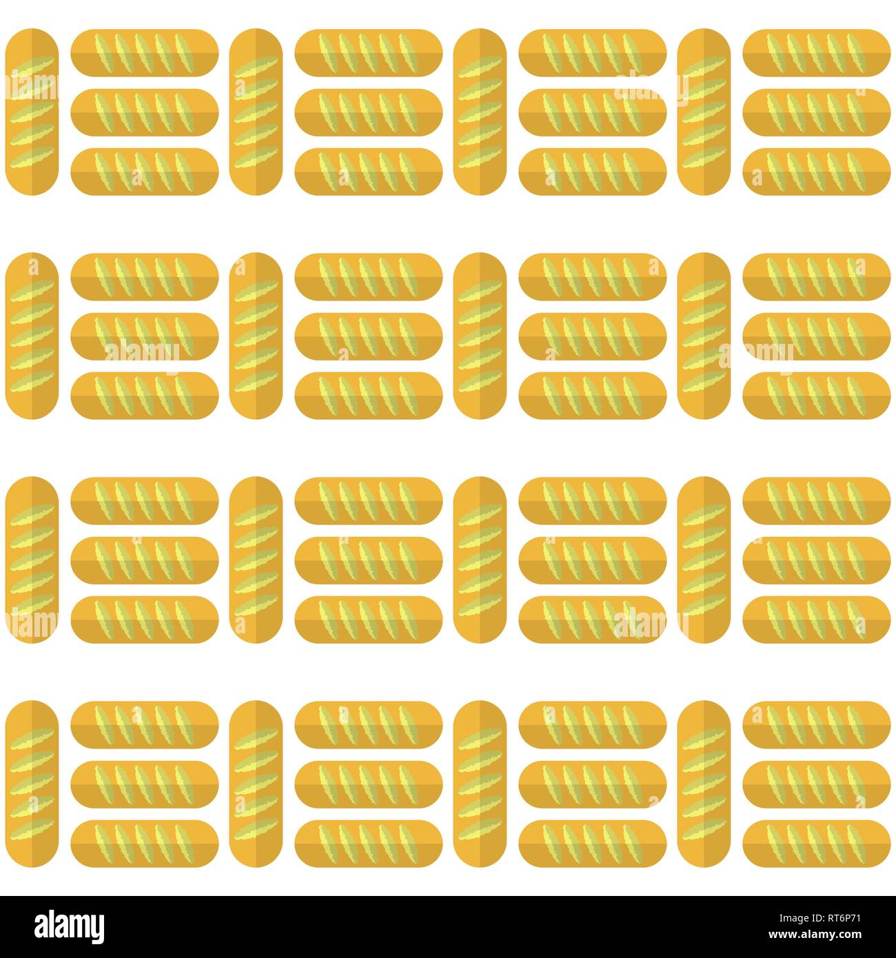 Bakery Seamless Pattern. Food Background. Baked Products Stock Vector