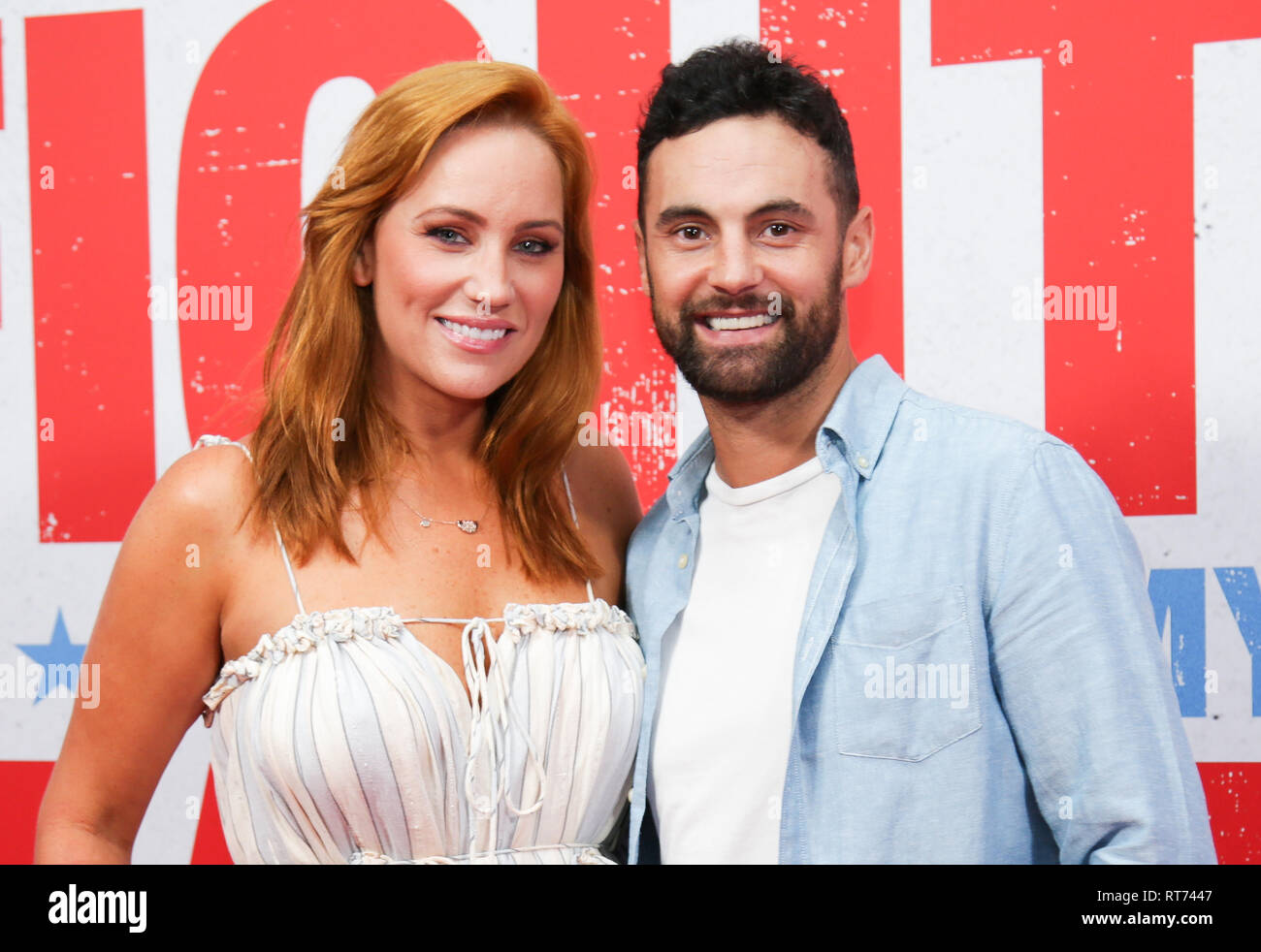 Married at First Sight Stars Jules Robinson & Cameron Merchant attends the  premiere of Fighting With My Family at Event Cinemas George Street Stock  Photo - Alamy