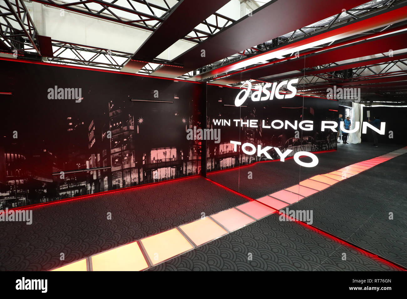 General view at the booth of ASICS during the Tokyo Marathon EXPO 2019 in Japan, February 28, 2019. (Photo Yohei Osada/AFLO SPORT Stock Photo - Alamy