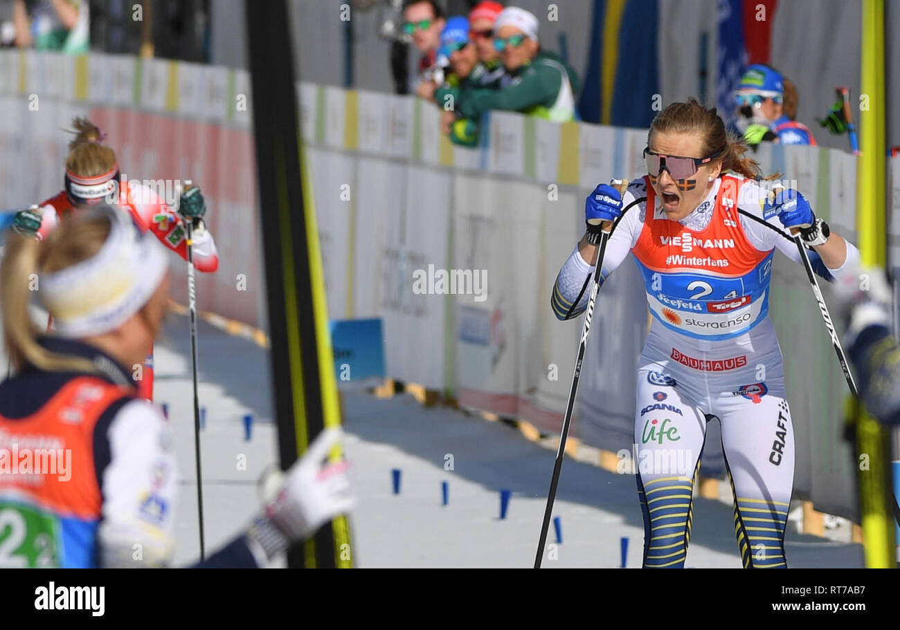 Seefeld, Austria. 28th Feb, 2019. Nordic skiing World championship, crosscountry relay 4 x 5