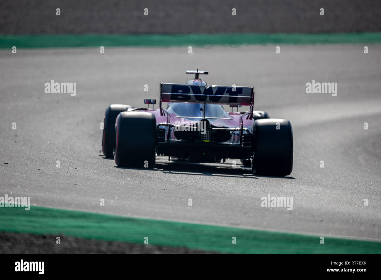 Montmeló, Catalonia, Spain. 28th Feb, 2019. Lance Stroll of Sport Pesa Racing Point F1 Team seen in action during the second week F1 Test Days in Montmelo circuit, Catalonia, Spain. Credit: SOPA Images Limited/Alamy Live News Stock Photo