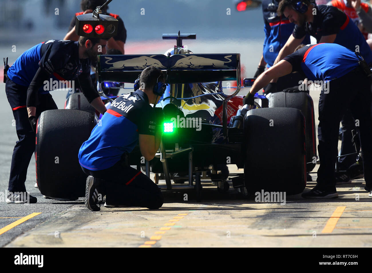 Barcelona, Spain. 28th February, 2019. #23 Alexander Albon ToroRosso Honda. Montmelo Barcelona 28/02/2019 Circuit de Catalunya  Formula 1 Test 2019  Photo Federico Basile / Insidefoto Credit: insidefoto srl/Alamy Live News Stock Photo