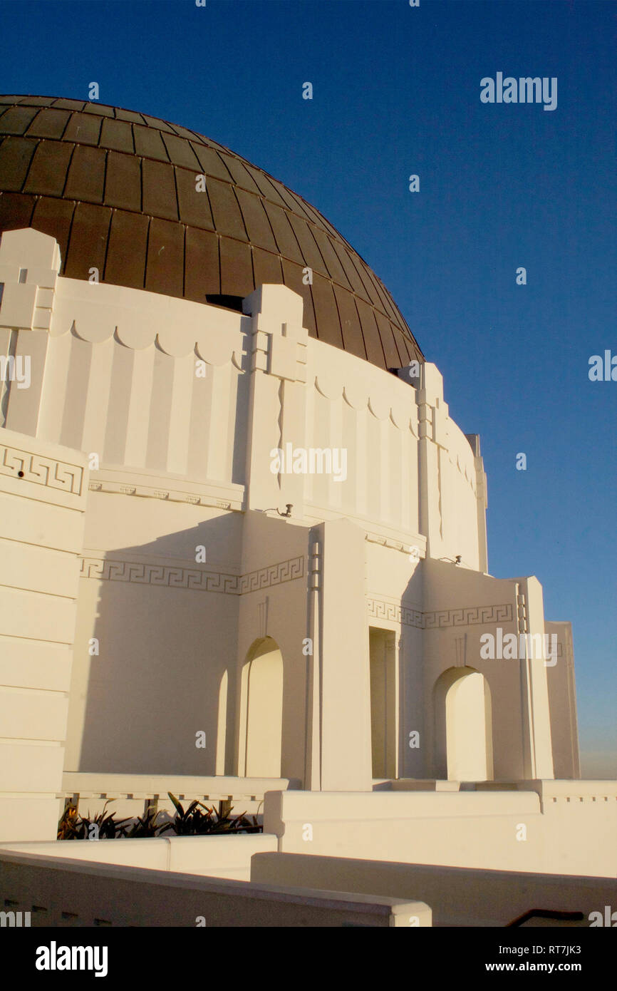 Griffith Observatory dome, Los Angeles Stock Photo