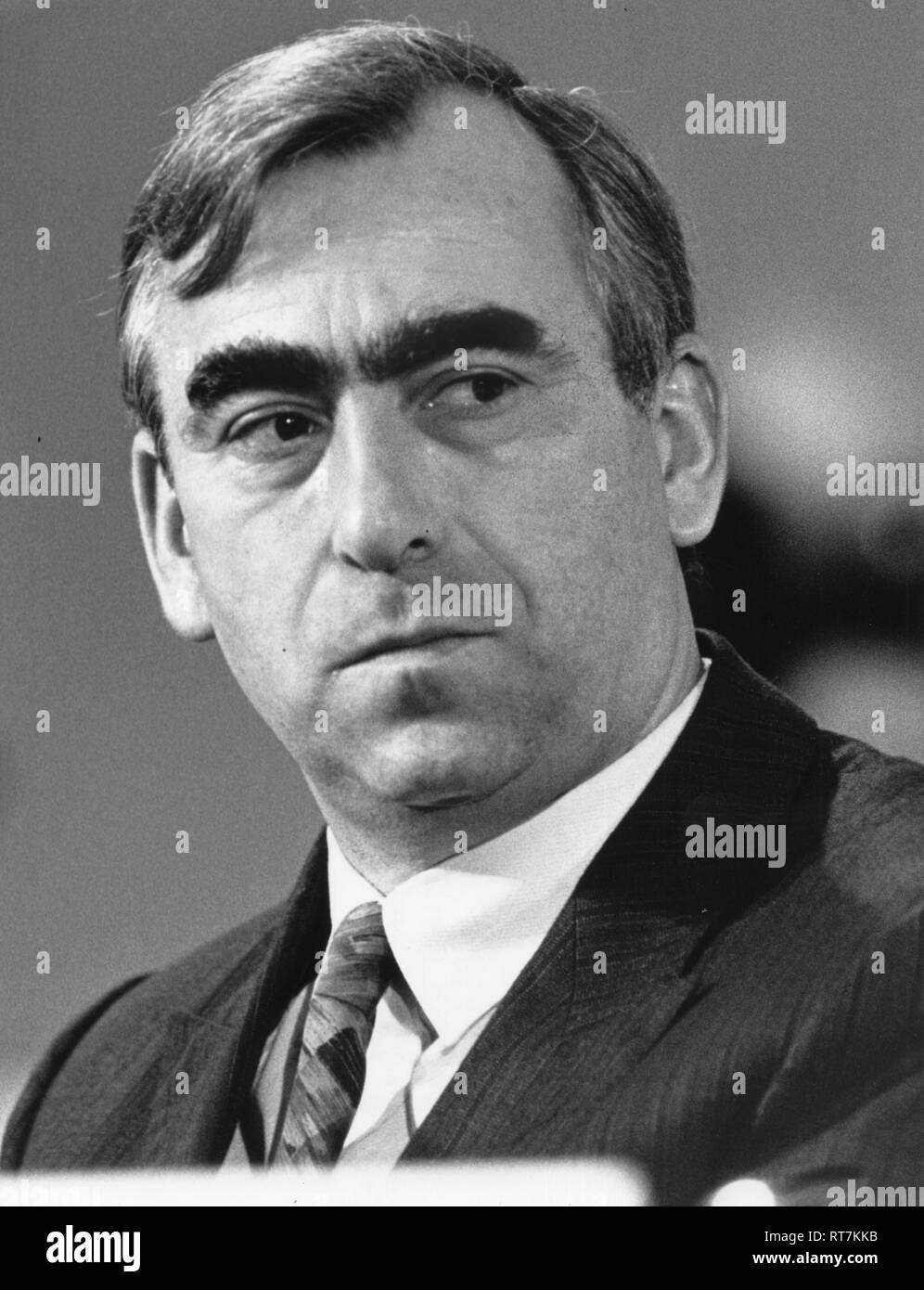 Waigel, Theodor 'Theo', * 22.4.1939, German politician (CSU), portrait, 3.10.1988, Additional-Rights-Clearance-Info-Not-Available Stock Photo