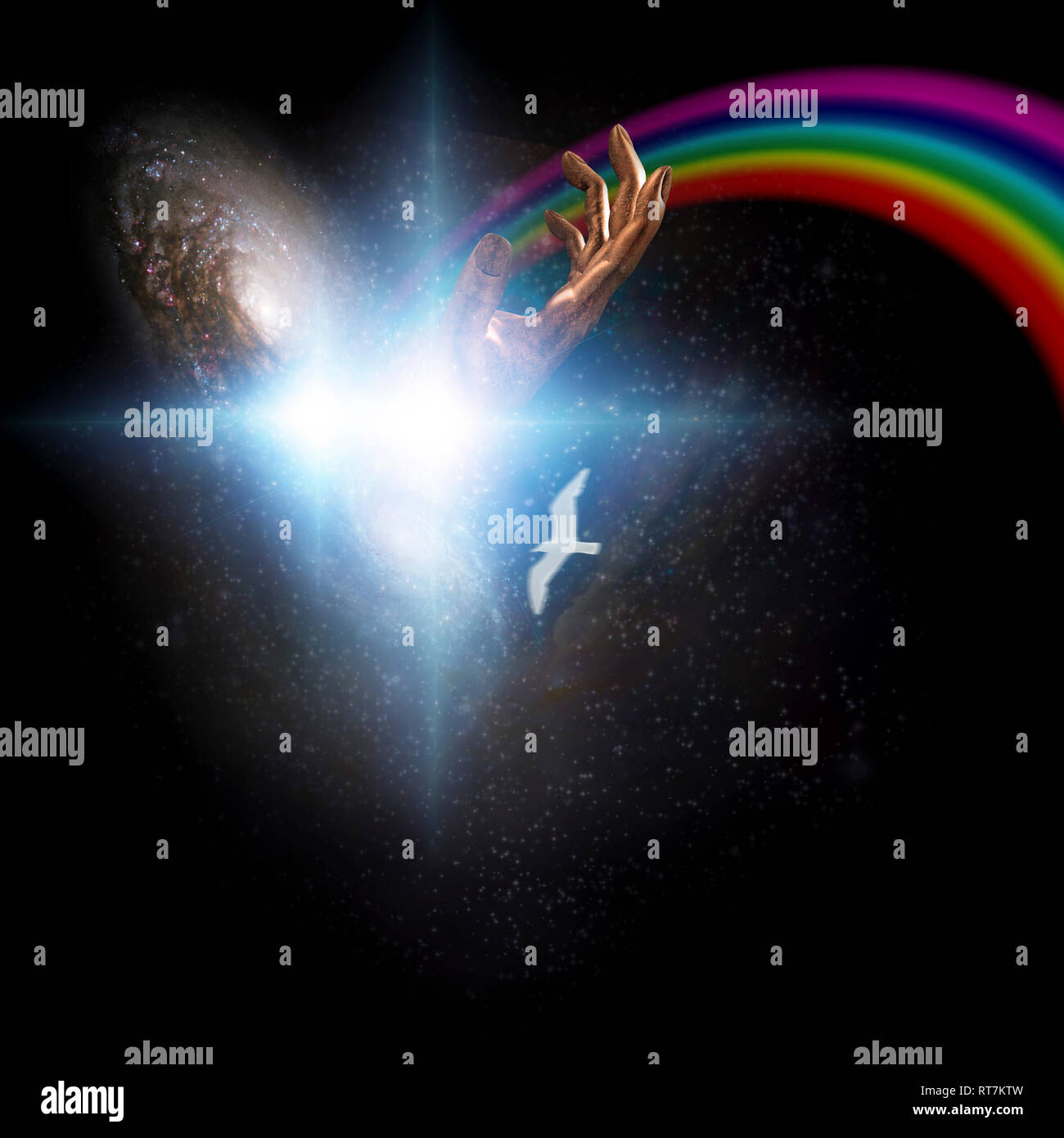 Gods Hand In The Night Sky