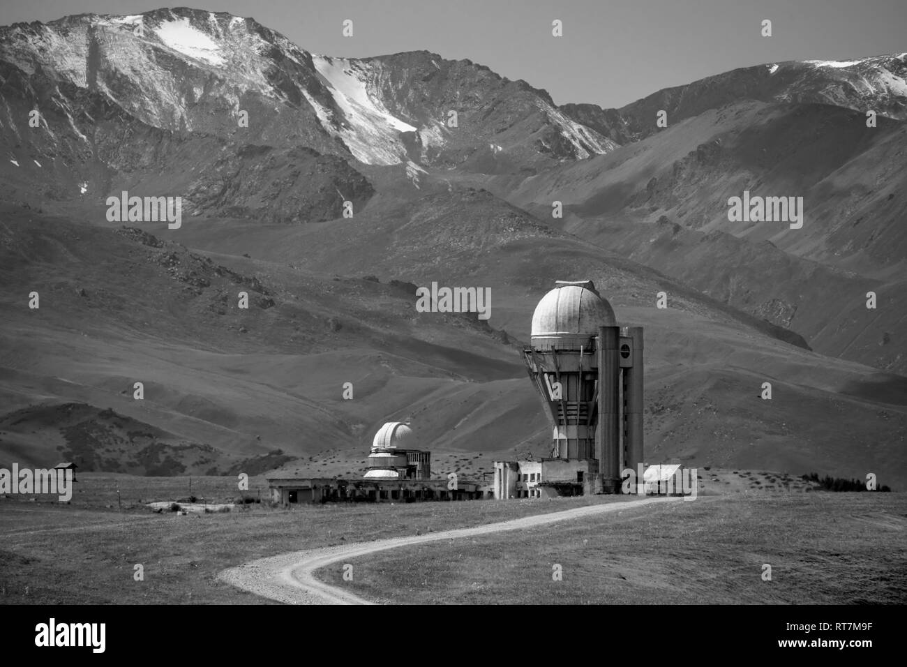 Abandoned observatory Black and White Stock Photos & Images - Alamy