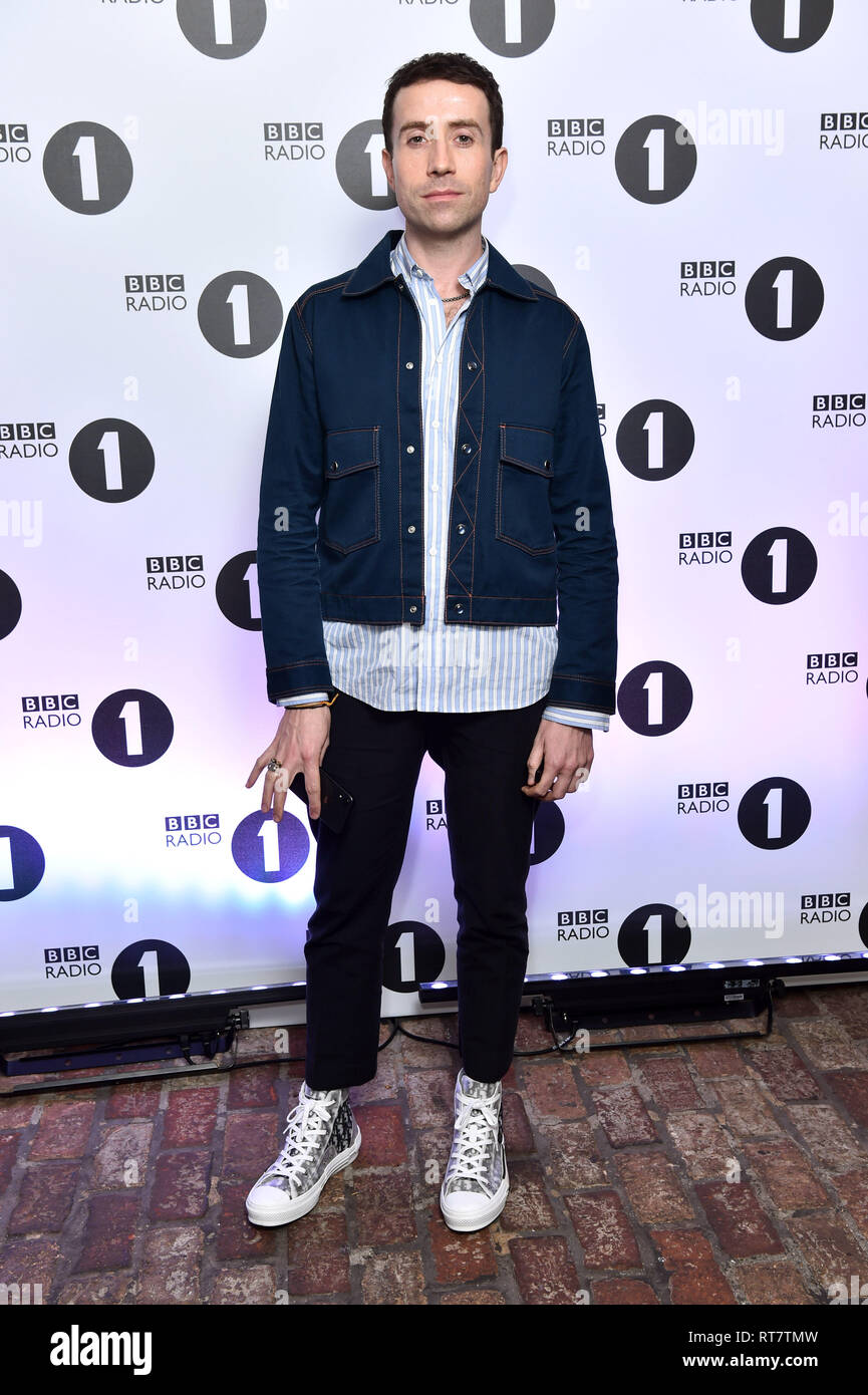 Nick Grimshaw attending Radio 1's Big Weekend launch party, at Shoreditch House in London. PRESS ASSOCIATION Photo. Picture date: Wednesday February 27, 2019. Photo credit should read: Matt Crossick/PA Wire Stock Photo
