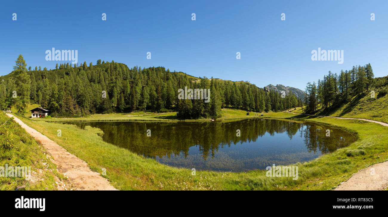 Austria, Styria, Tauplitz, Lake Krallersee Stock Photo