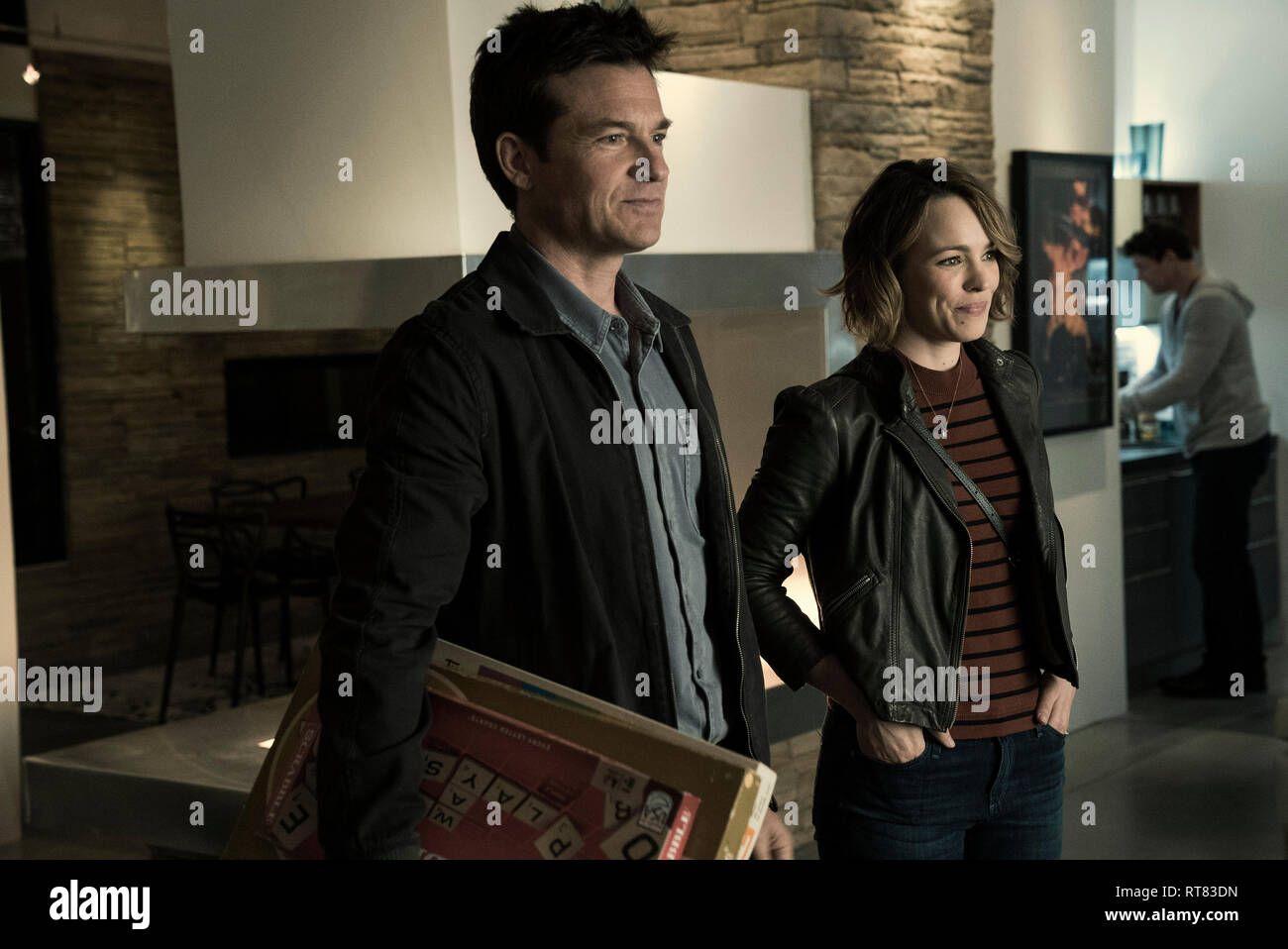 RELEASE DATE: February 23, 2018 TITLE: Game Night STUDIO: New Line Cinema DIRECTOR: John Francis Daley, Jonathan Goldstein PLOT: A group of friends who meet regularly for game nights find themselves entangled in a real-life mystery when the shady brother of one of them is seemingly kidnapped by dangerous gangsters. STARRING: Jason Bateman, Rachel McAdams, Kyle Chandler. (Credit Image: © New Line Cinema/Entertainment Pictures) Stock Photo