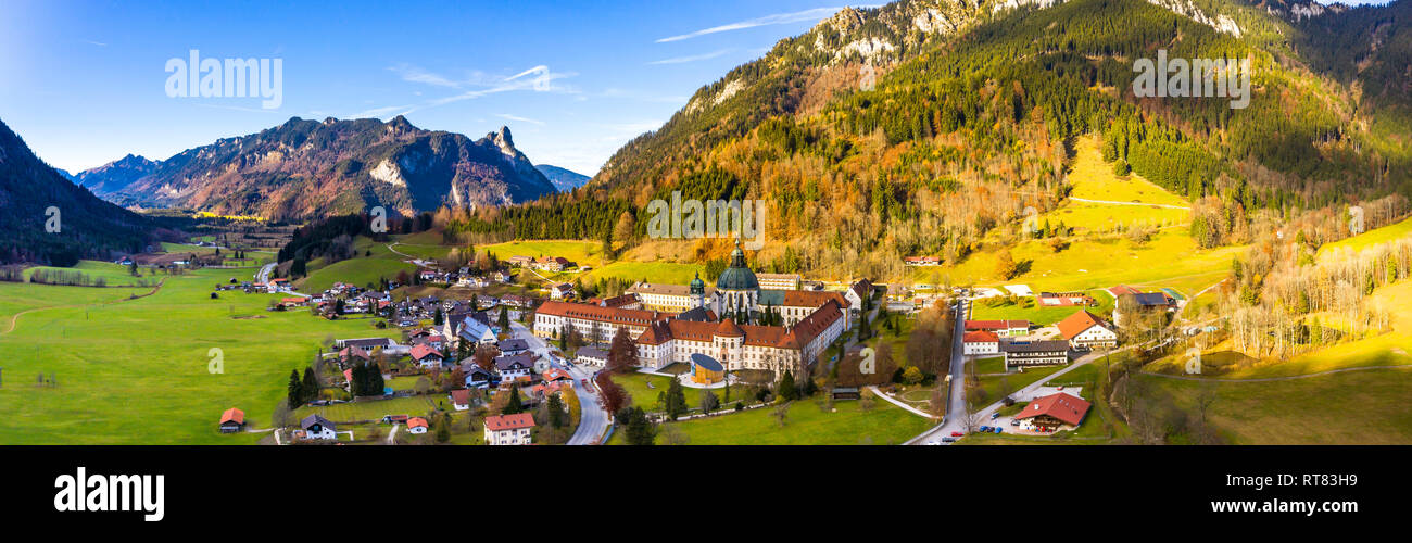 Germany, Bavaria, Benedictine Abbey, Ettal Abbey Stock Photo