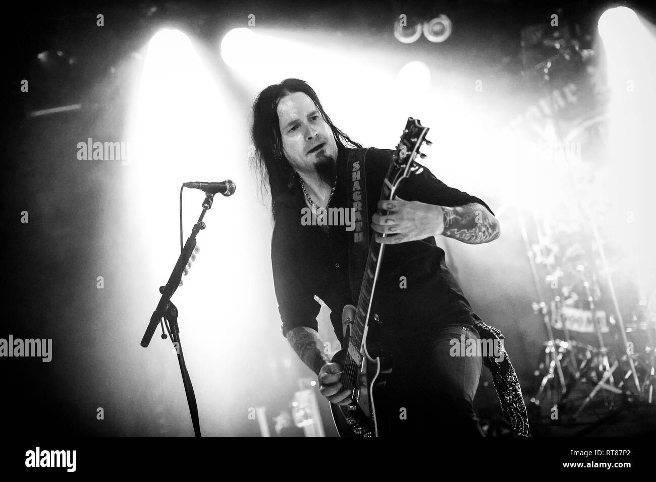 Shagrath and Eddie Guz Copenhagen, Denmark. 17th, February 2019. Shagrath  (L) and Eddie Guz (R) of