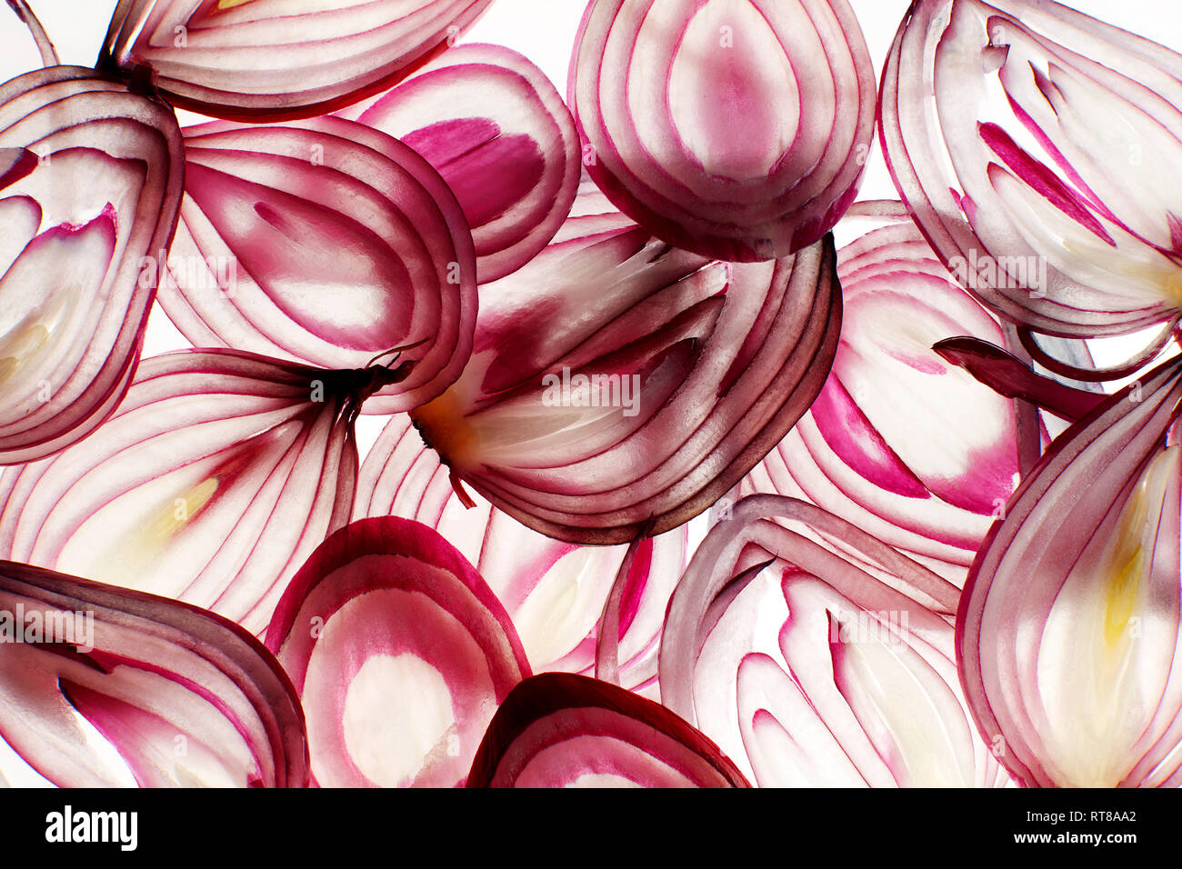 Thin slice of red onion hires stock photography and images Alamy