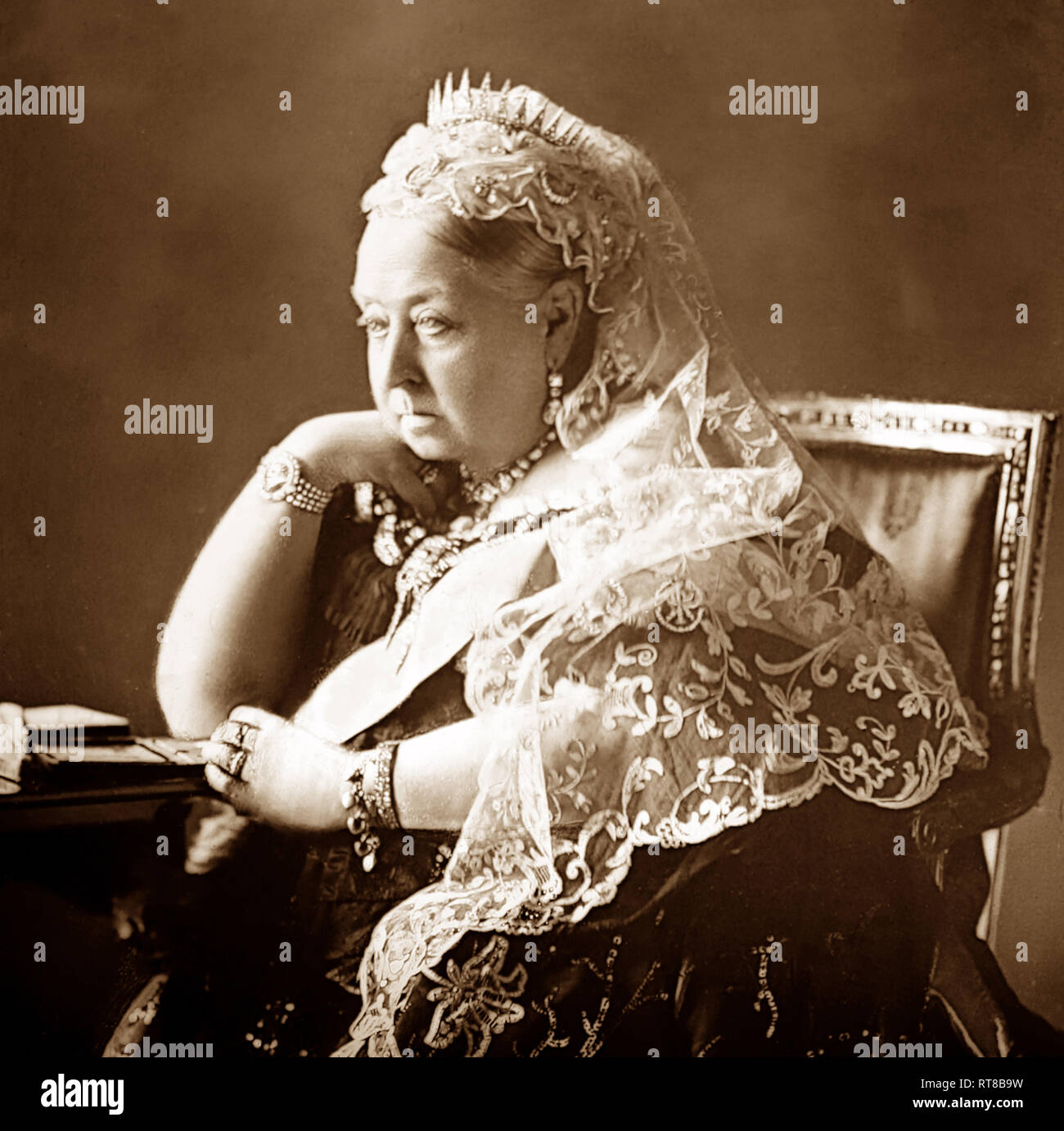 Queen victoria british empire hi-res stock photography and