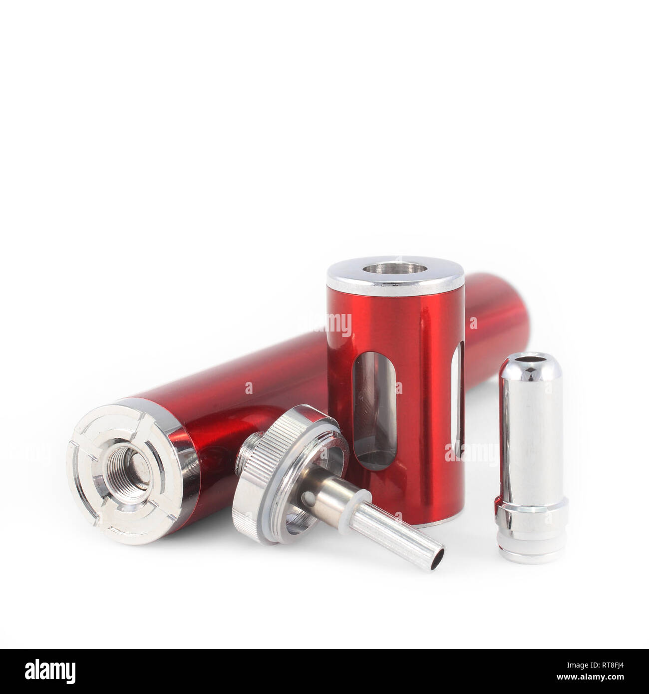 Items of an e-cigarette Stock Photo