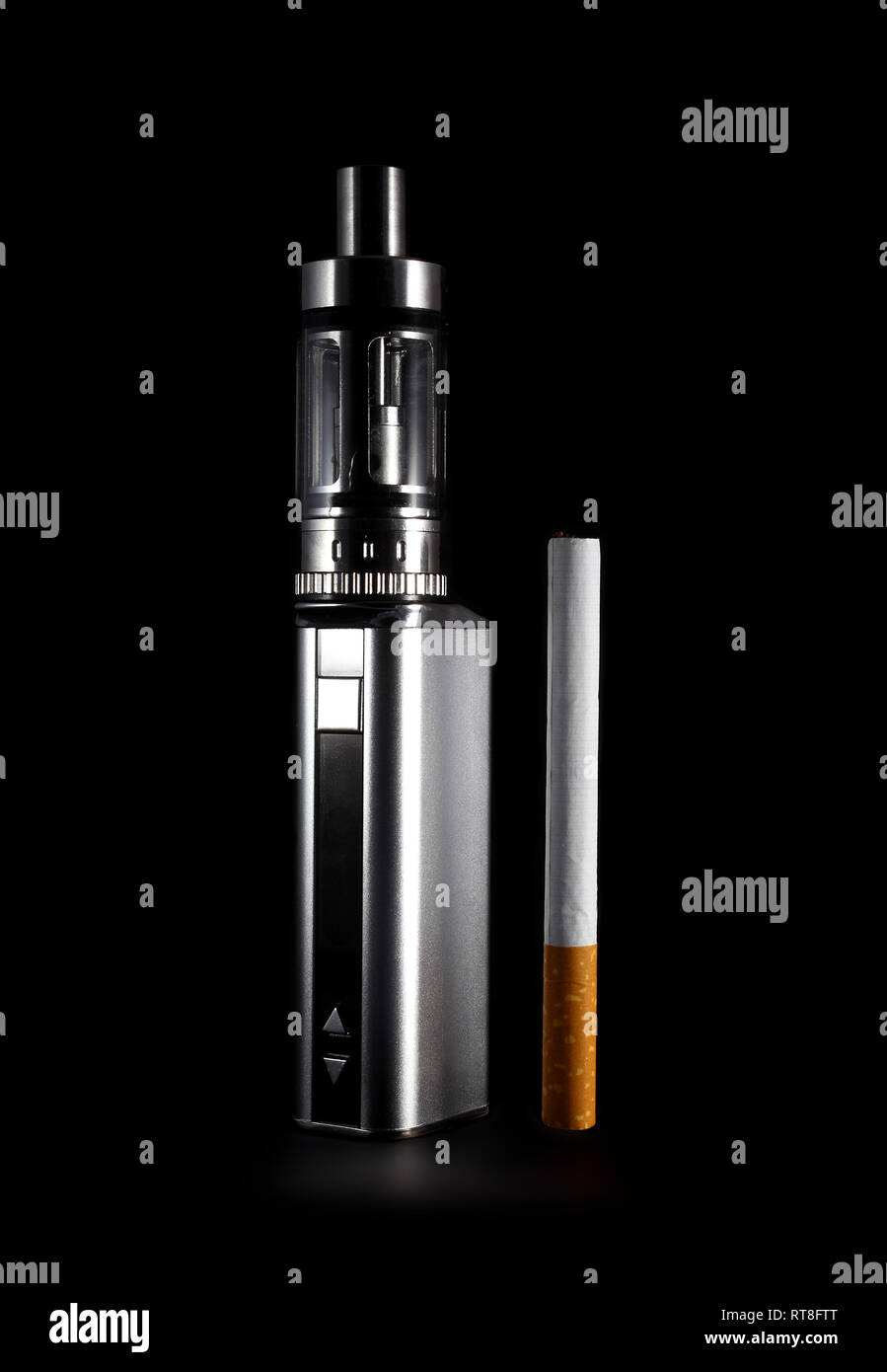 Light cigarette dark hi-res stock photography and images - Alamy