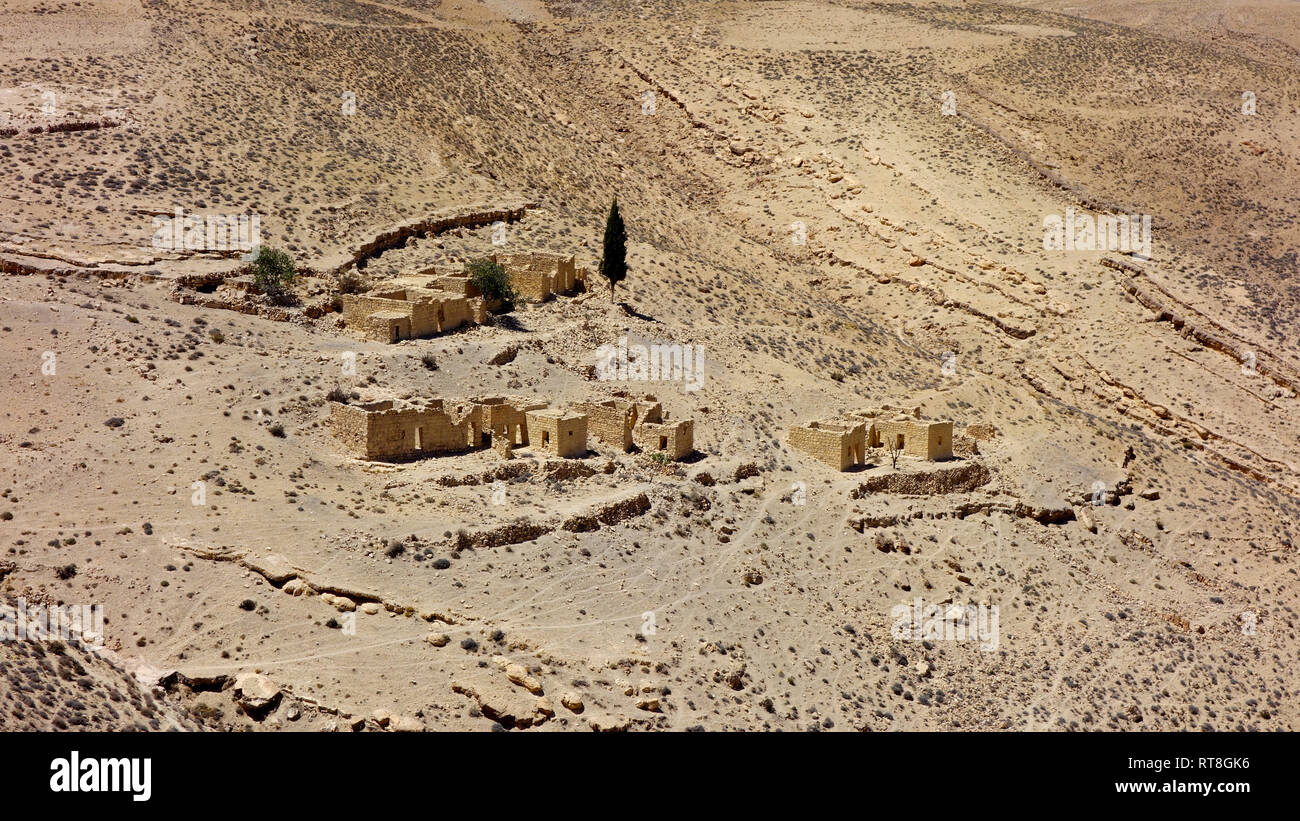 Crusader Castle of Montreal in JOrdan Stock Photo