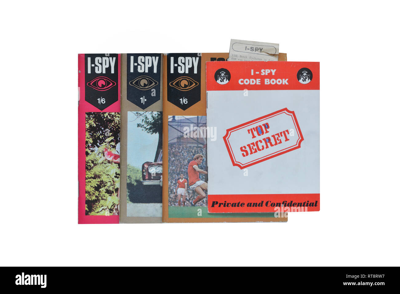 I-SPY books and code booklet. Circa 1960s Stock Photo