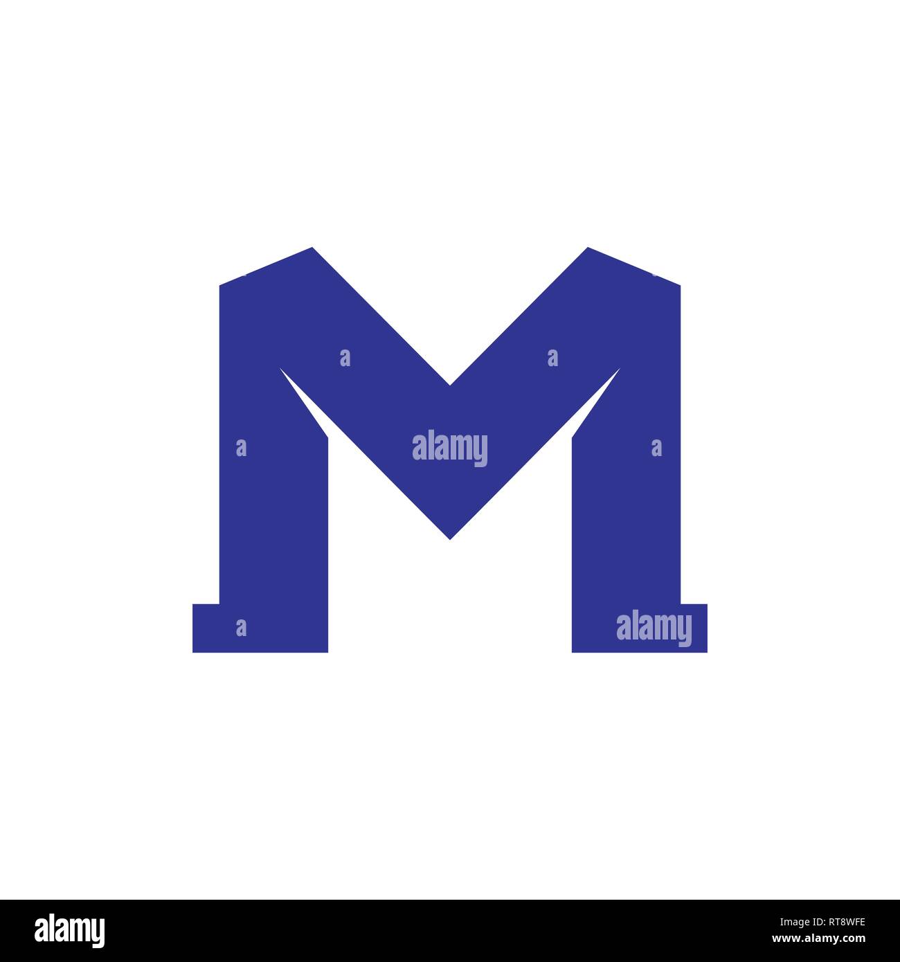 letter mv simple geometric logo vector Stock Vector Image & Art - Alamy