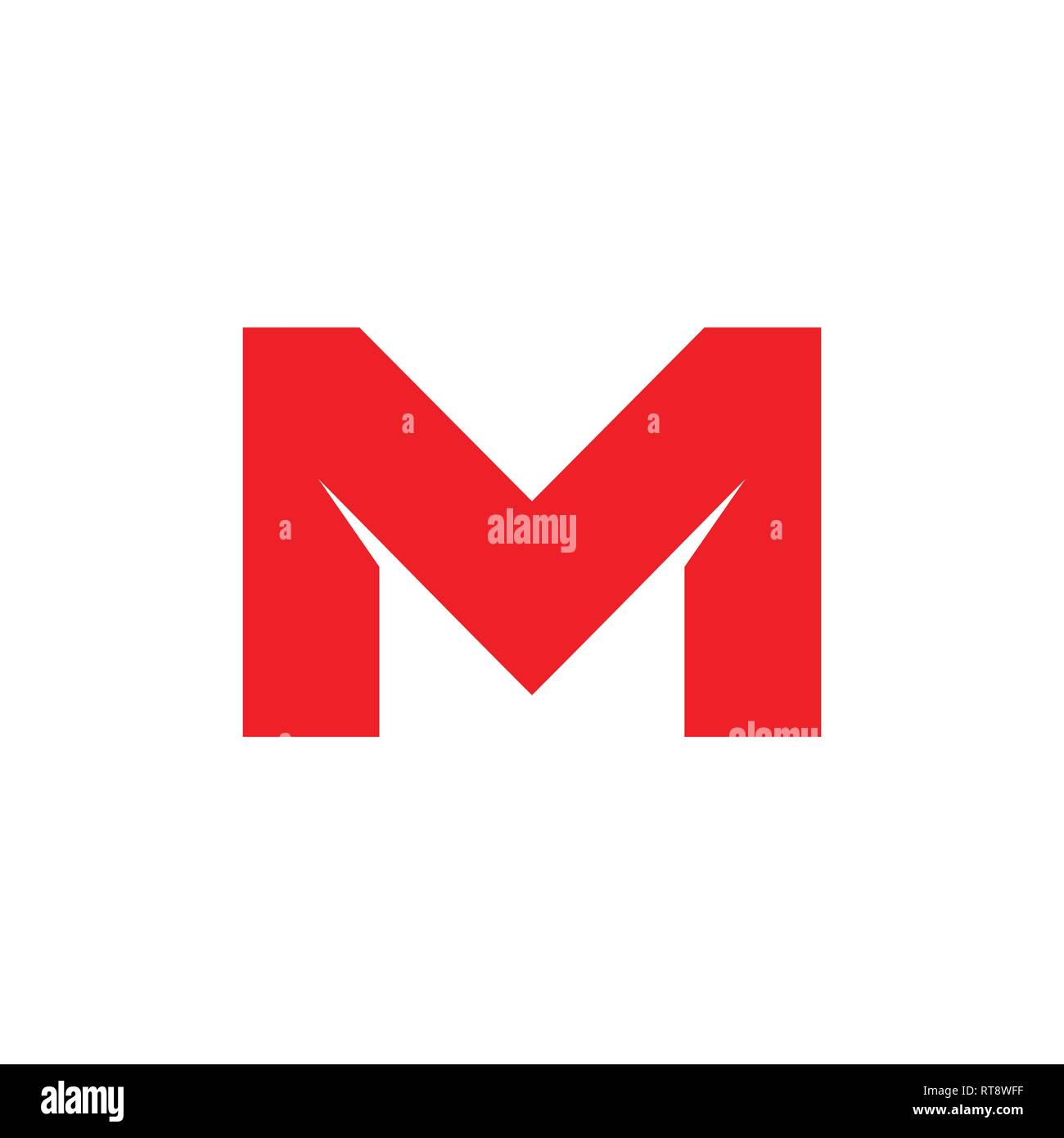 letter mv simple geometric logo vector Stock Vector Image & Art - Alamy