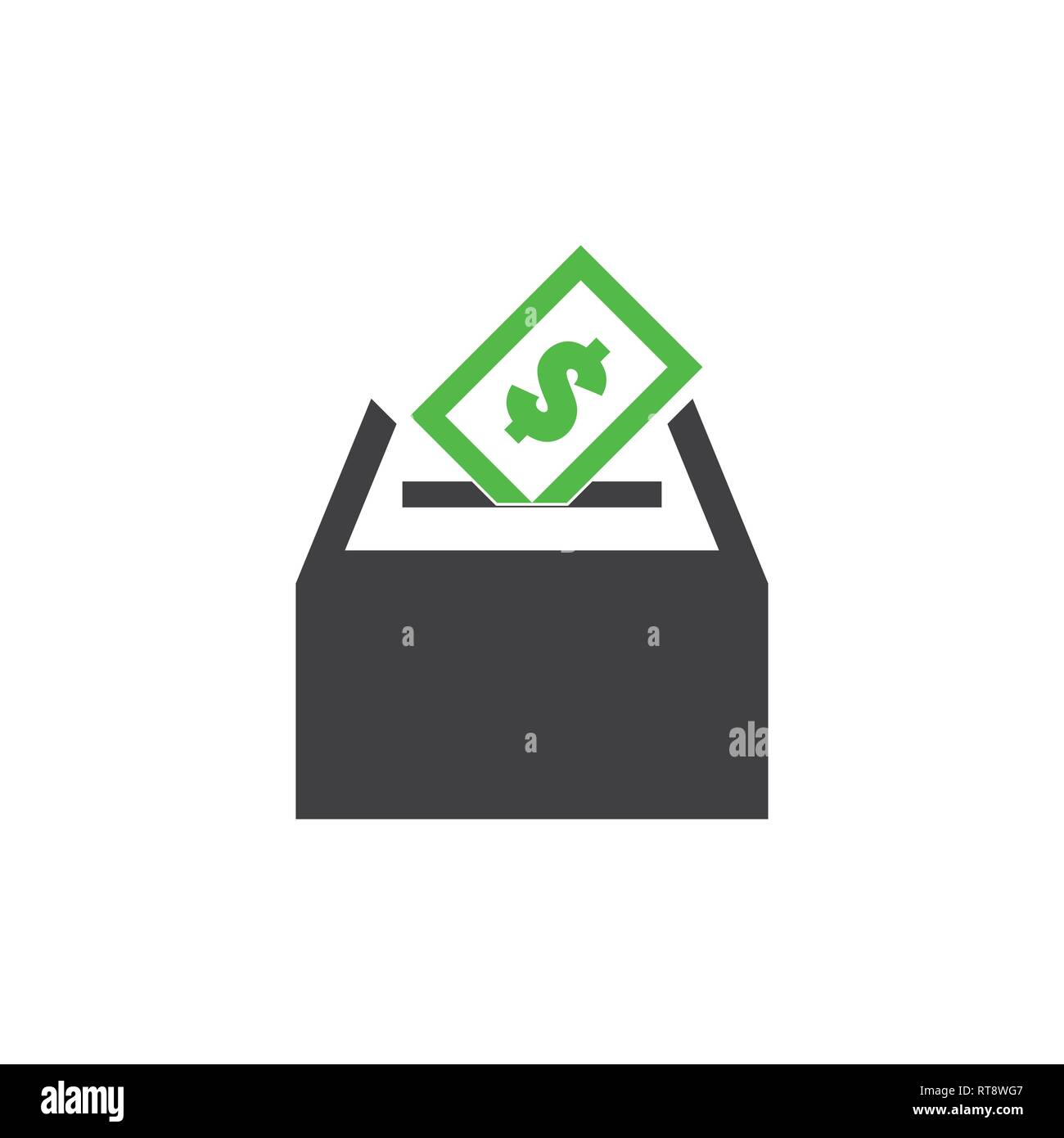 money card insert box symbol vector Stock Vector