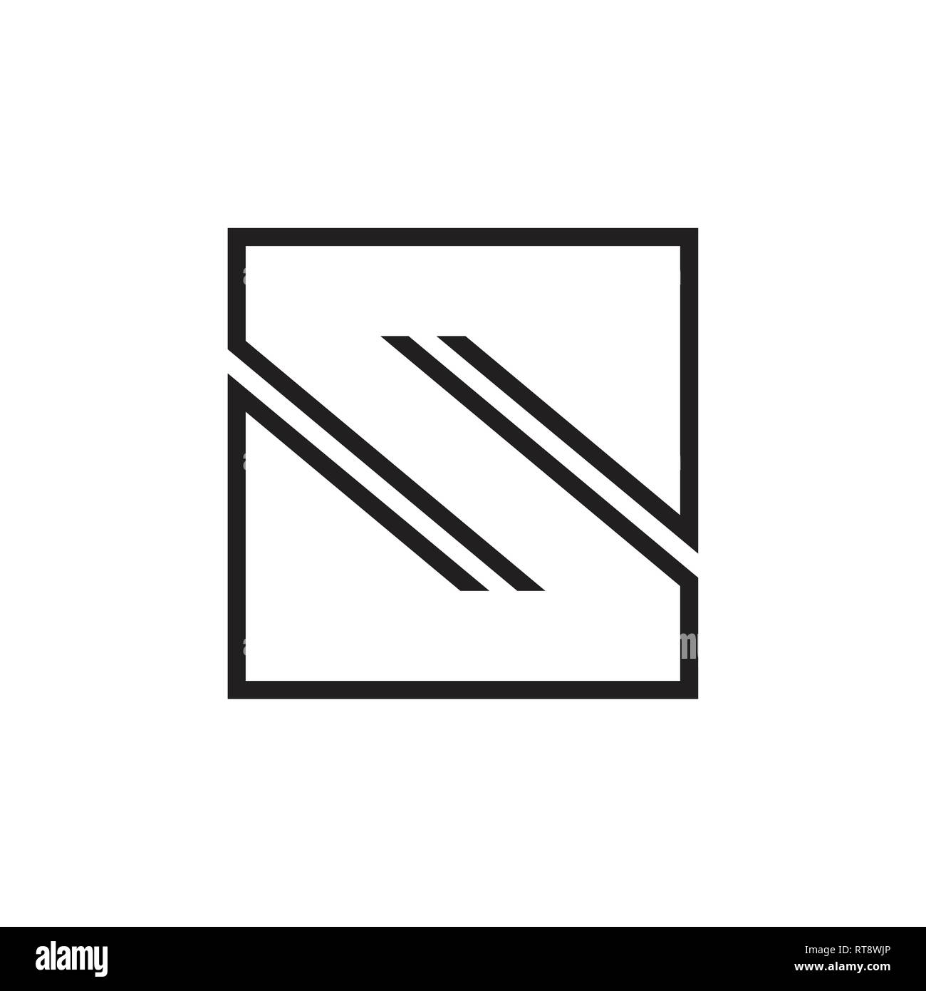 letter s square geometric lines arrows logo vector Stock Vector Image ...