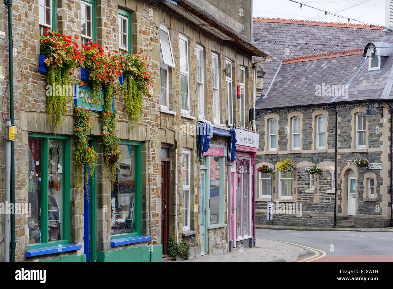 Newcastle Emlyn Carmarthenshire Wales Stock Photo