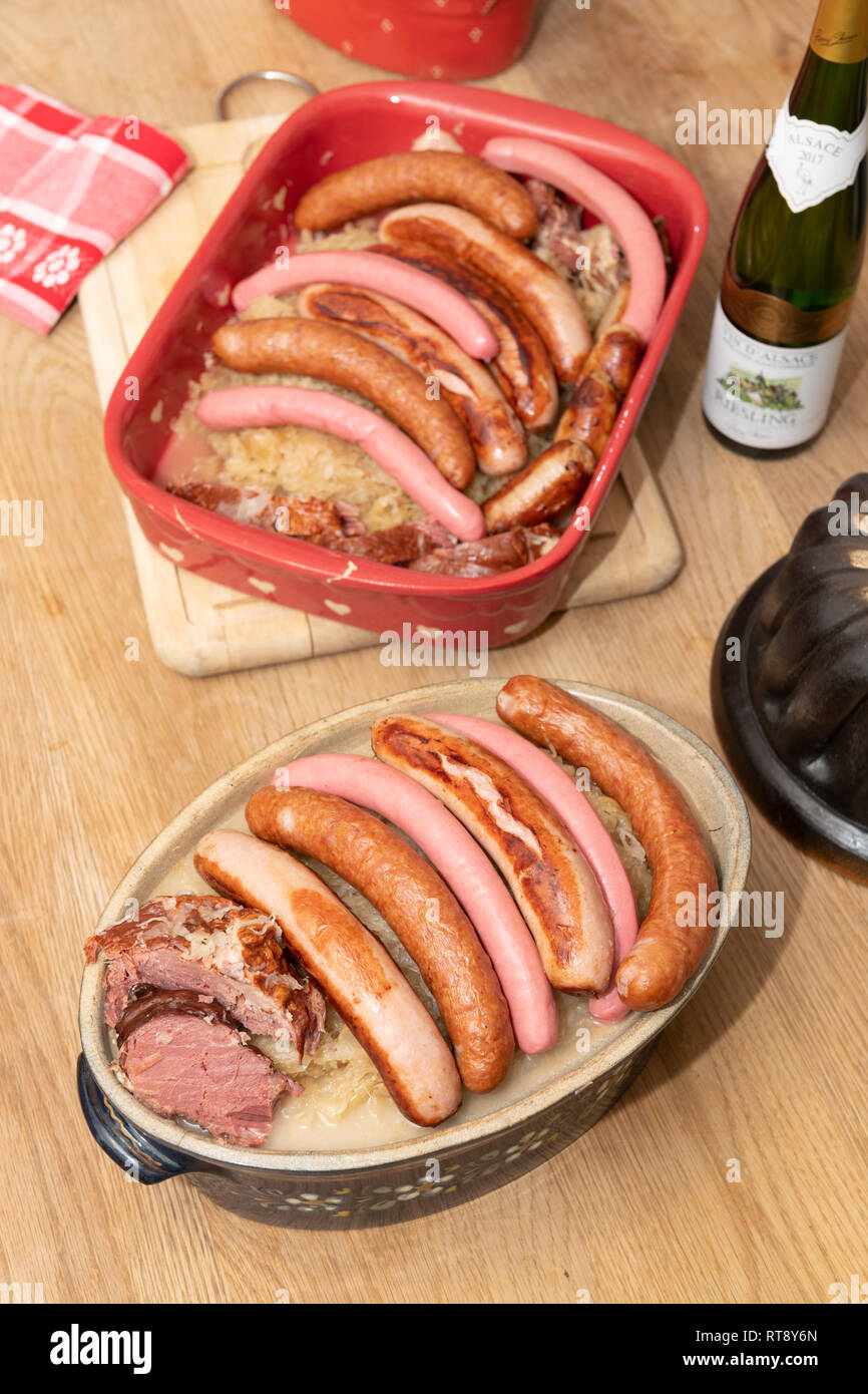 Central and Eastern European cuisines choucroute - sauerkraut with ...